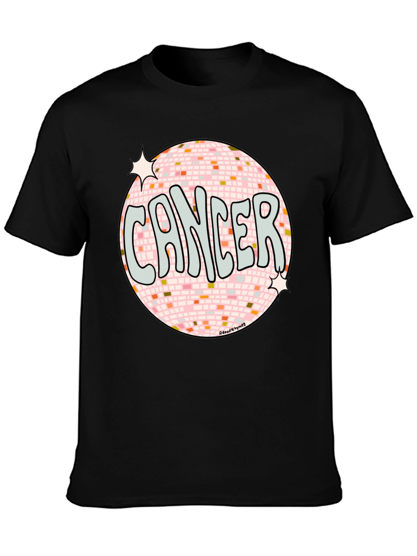 Cancer Zodiac Disco Ball T-Shirt