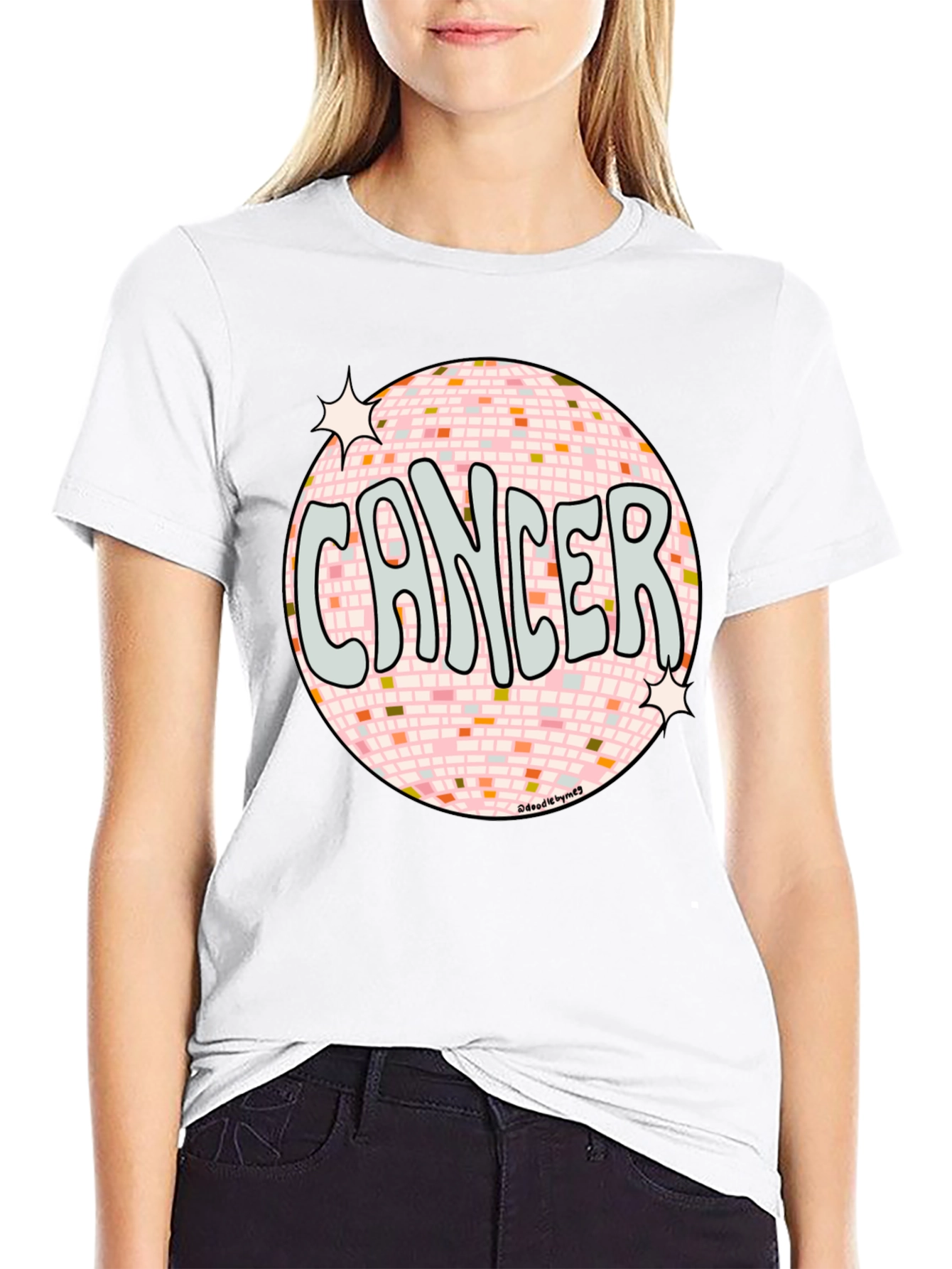 Cancer Zodiac Disco Ball T-Shirt