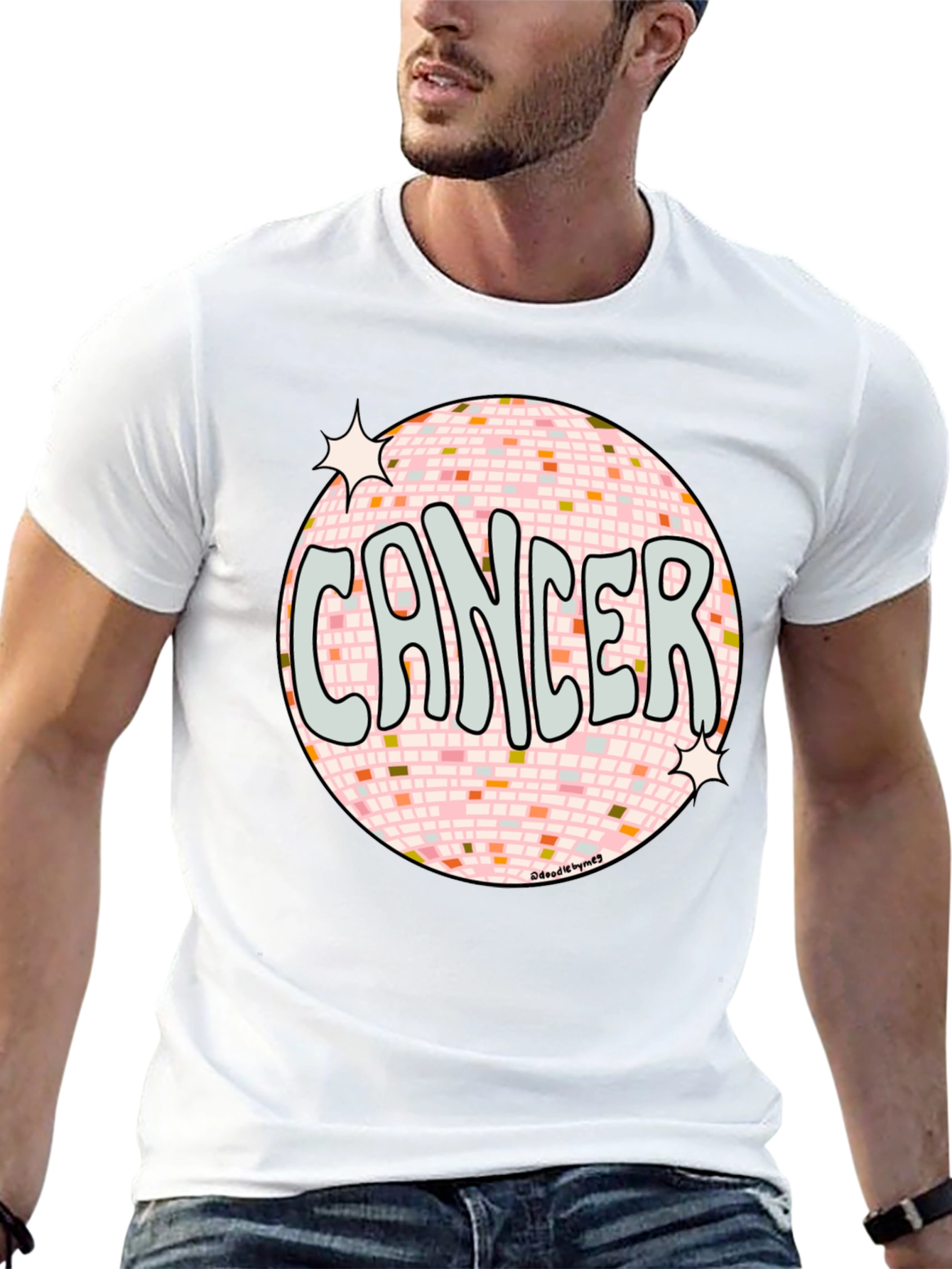 Cancer Zodiac Disco Ball T-Shirt