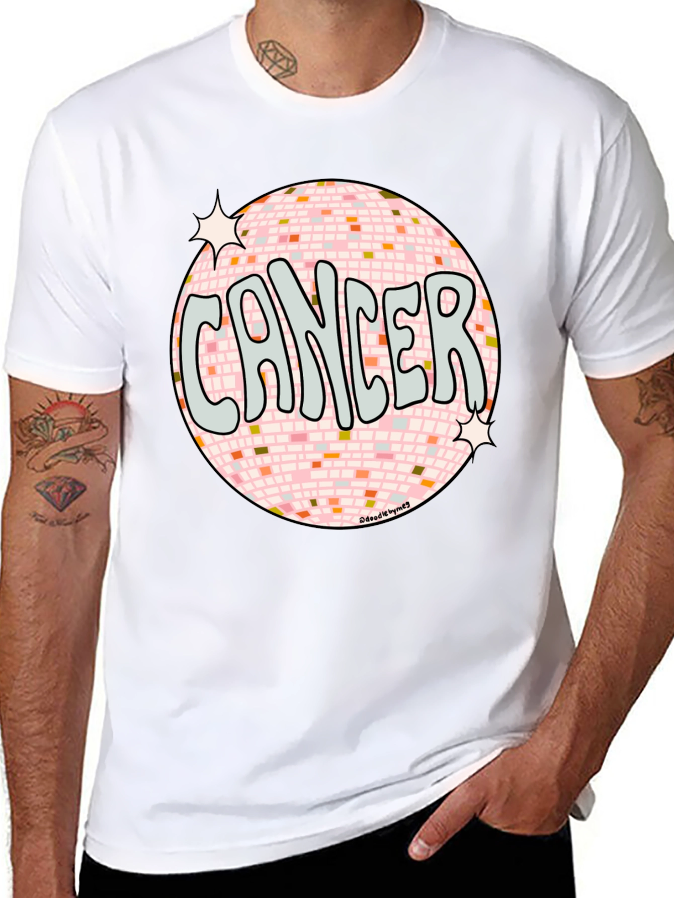 Cancer Zodiac Disco Ball T-Shirt
