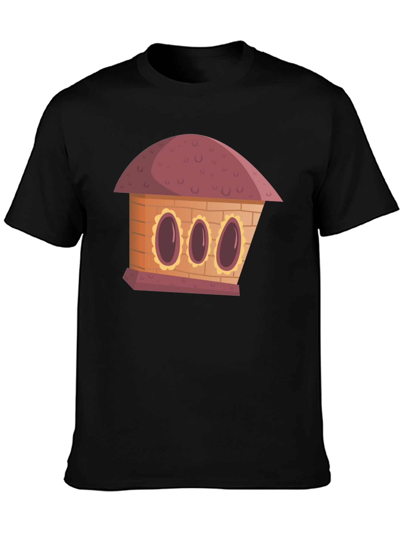 Cartoon House Graphic Tee - Unique Design