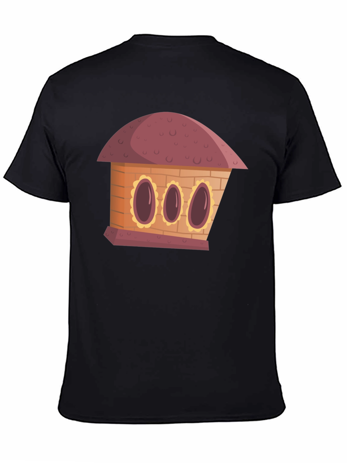 Cartoon House Graphic Tee - Unique Design