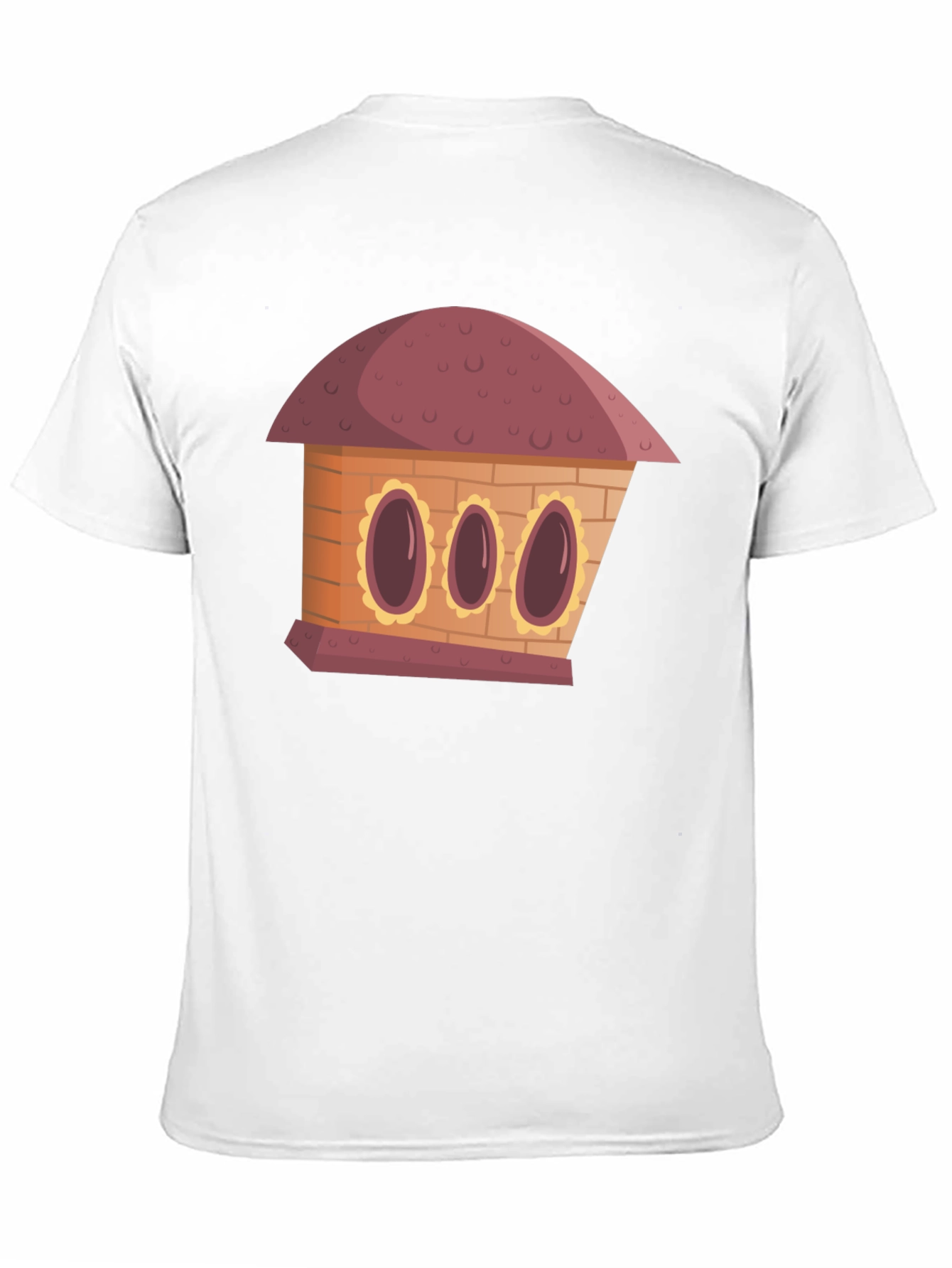 Cartoon House Graphic Tee - Unique Design