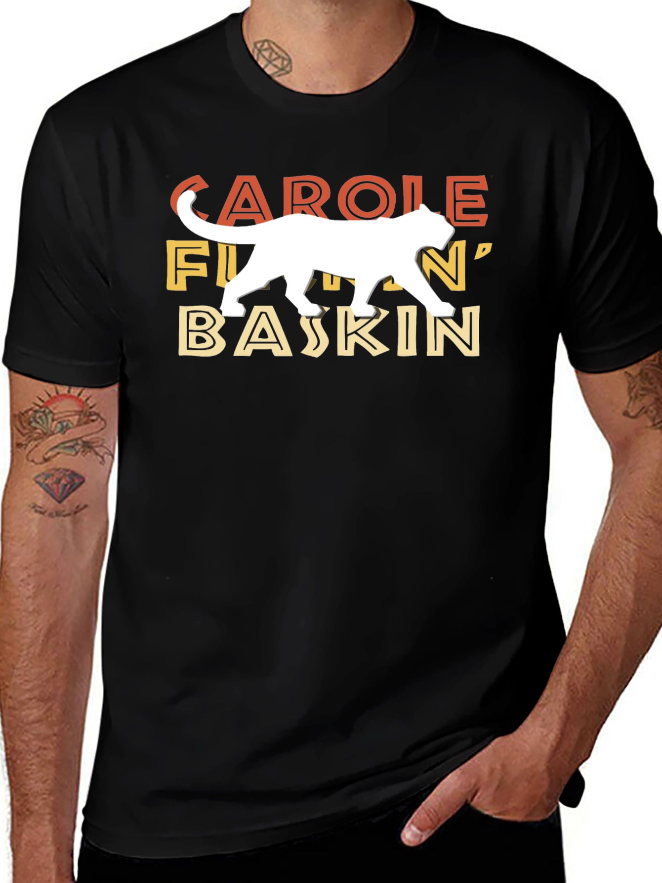 Carole F***in Baskin Tiger Graphic T-Shirt