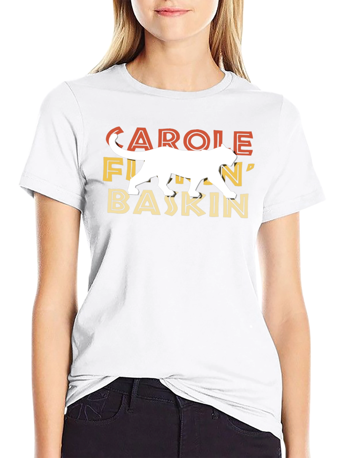 Carole F***in Baskin Tiger Graphic T-Shirt