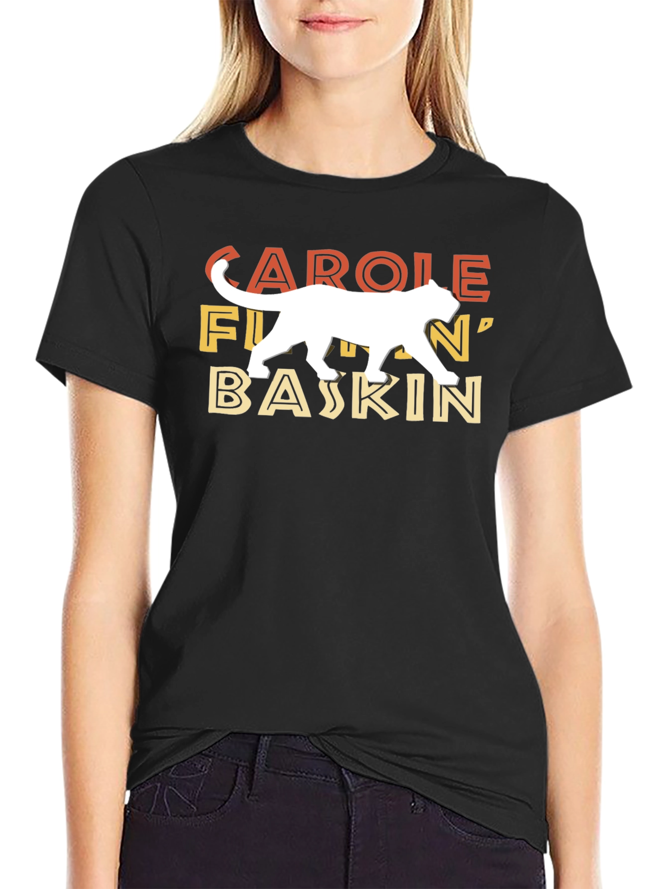 Carole F***in Baskin Tiger Graphic T-Shirt