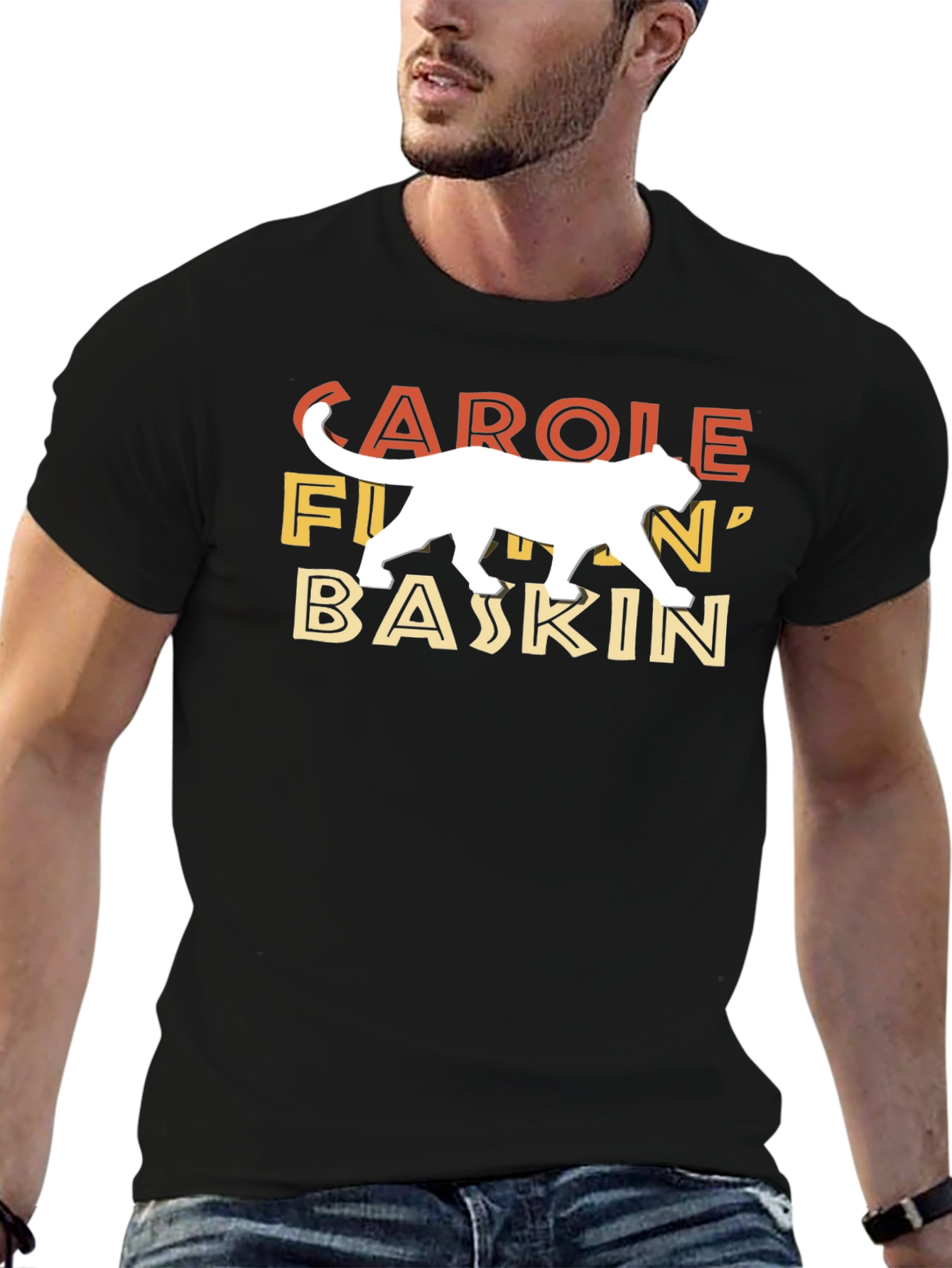 Carole F***in Baskin Tiger Graphic T-Shirt