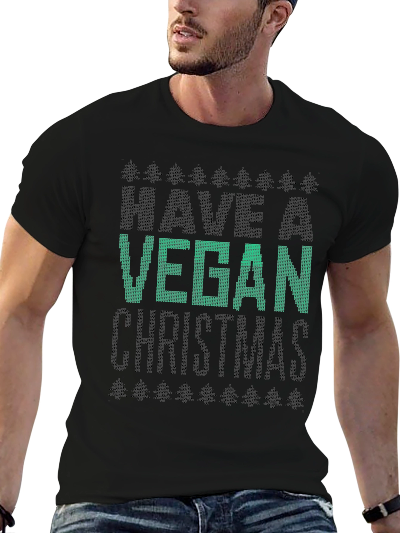 Vegan Christmas T-Shirt - Holiday Apparel