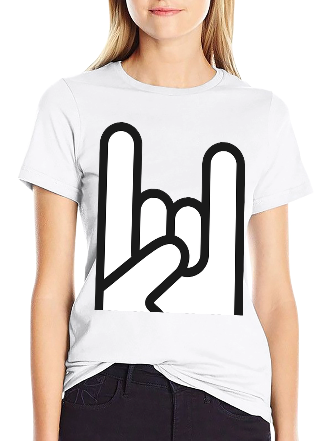 Rock On Graphic Tee - Classic Black T-Shirt