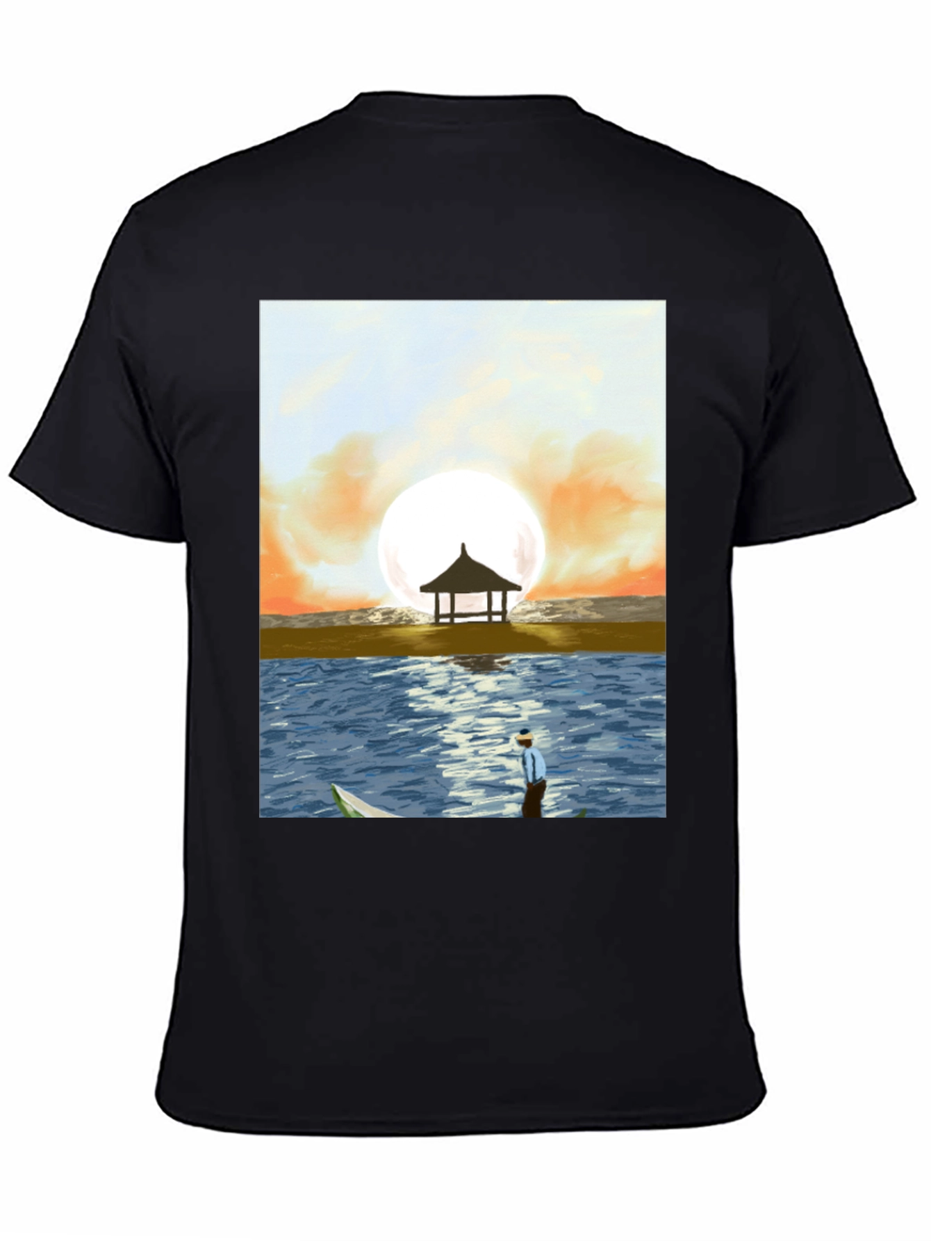 Sunset Beach Graphic Tee - Stylish Mens T-Shirt