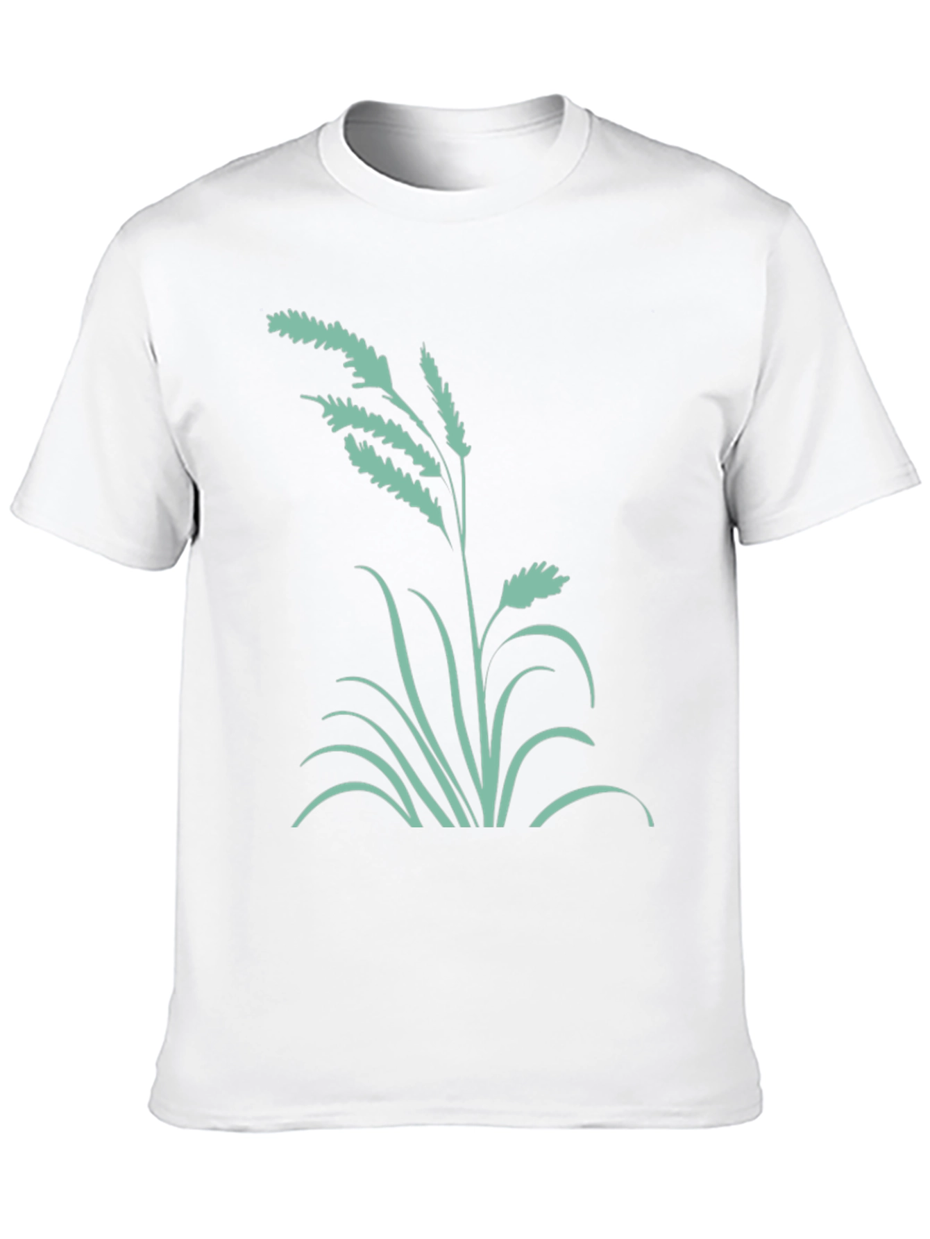Black Tee with Floral Graphic Design