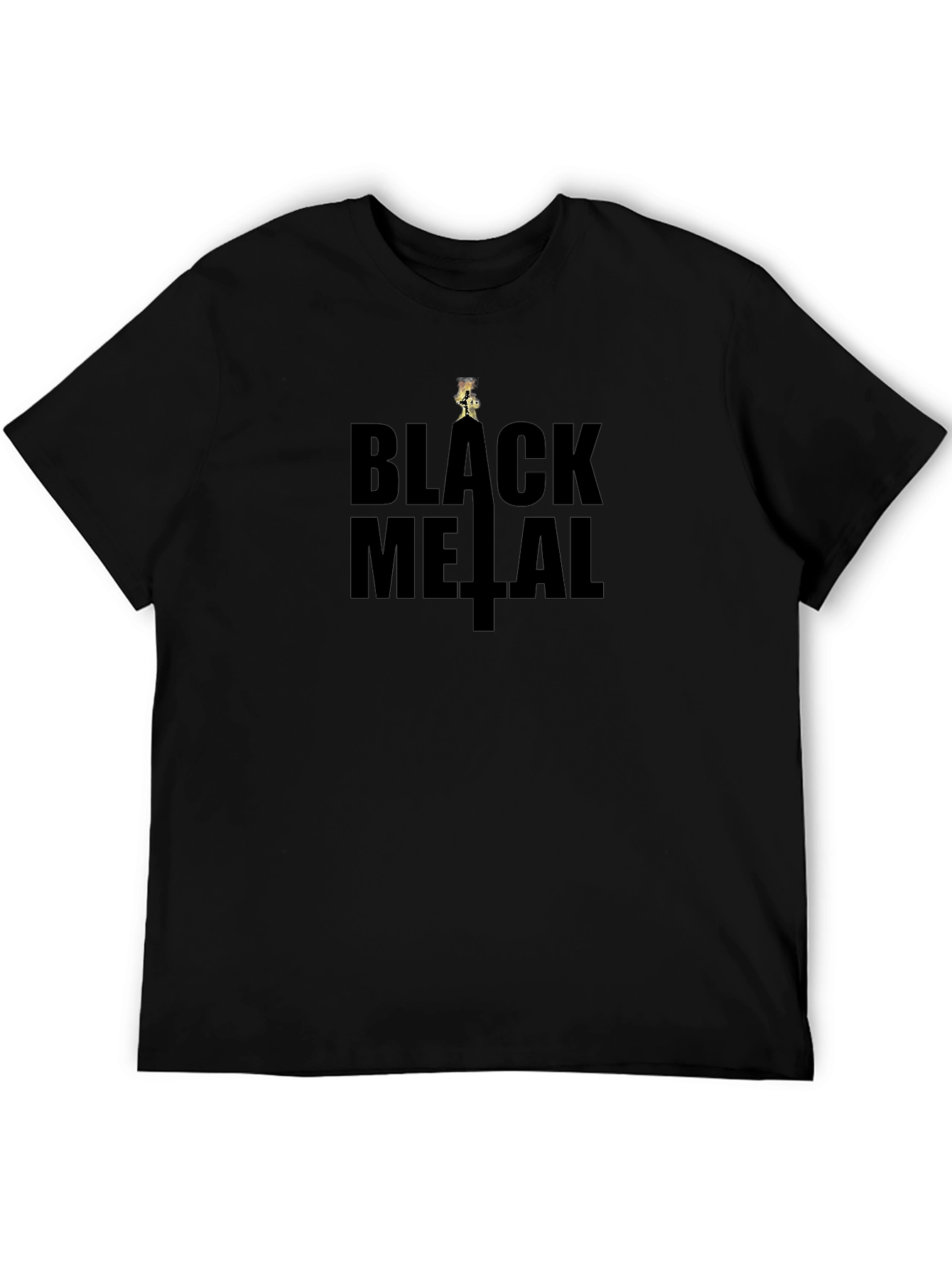 Black Metal Graphic T-Shirt - Dark Aesthetic Tee