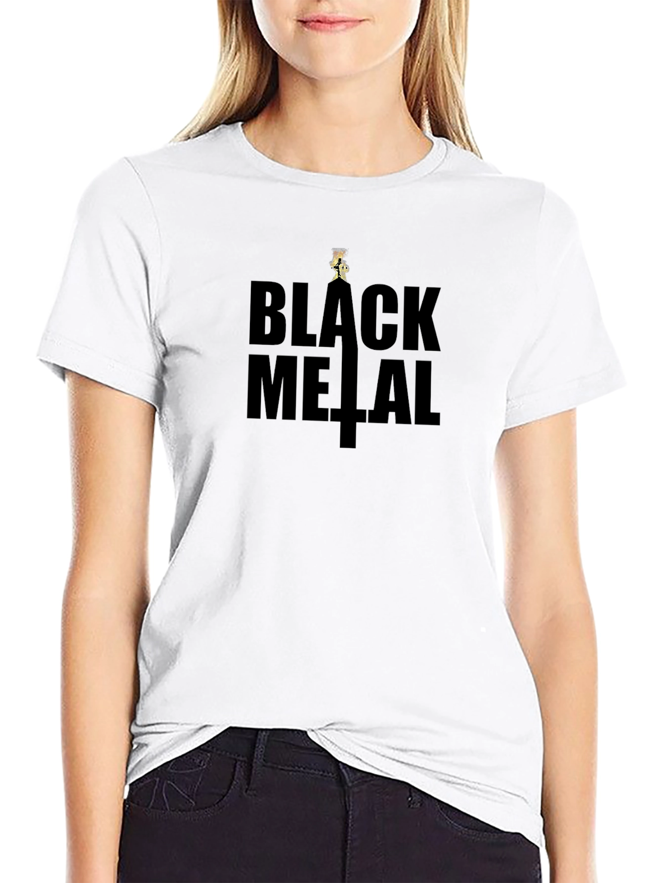 Black Metal Graphic T-Shirt - Dark Aesthetic Tee
