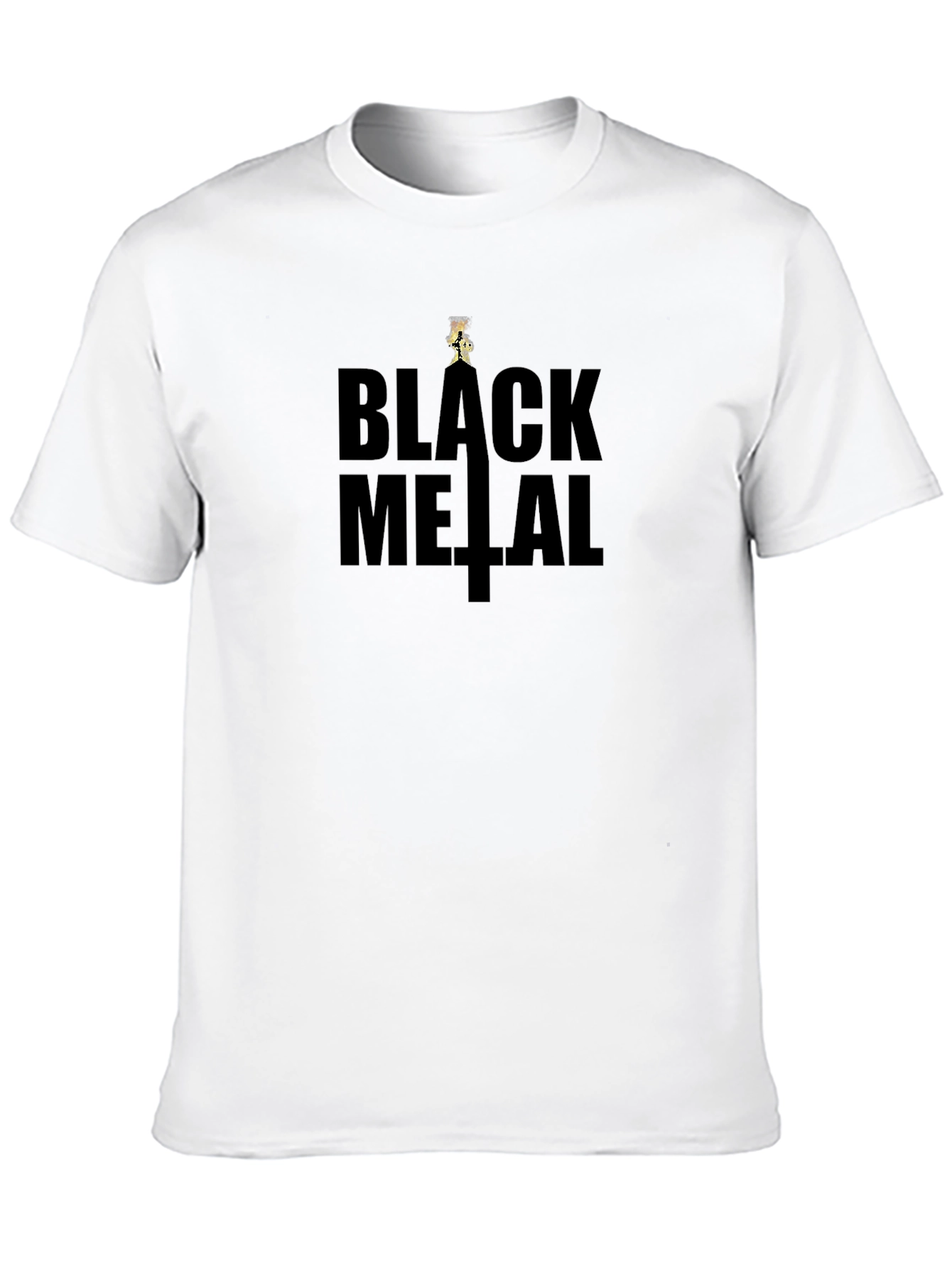Black Metal Graphic T-Shirt - Dark Aesthetic Tee