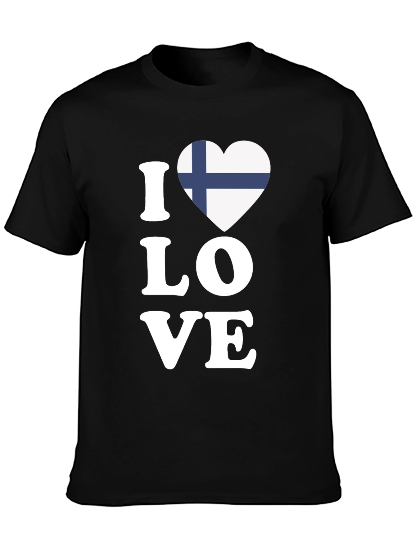 I Love Finland Flag Heart T-Shirt