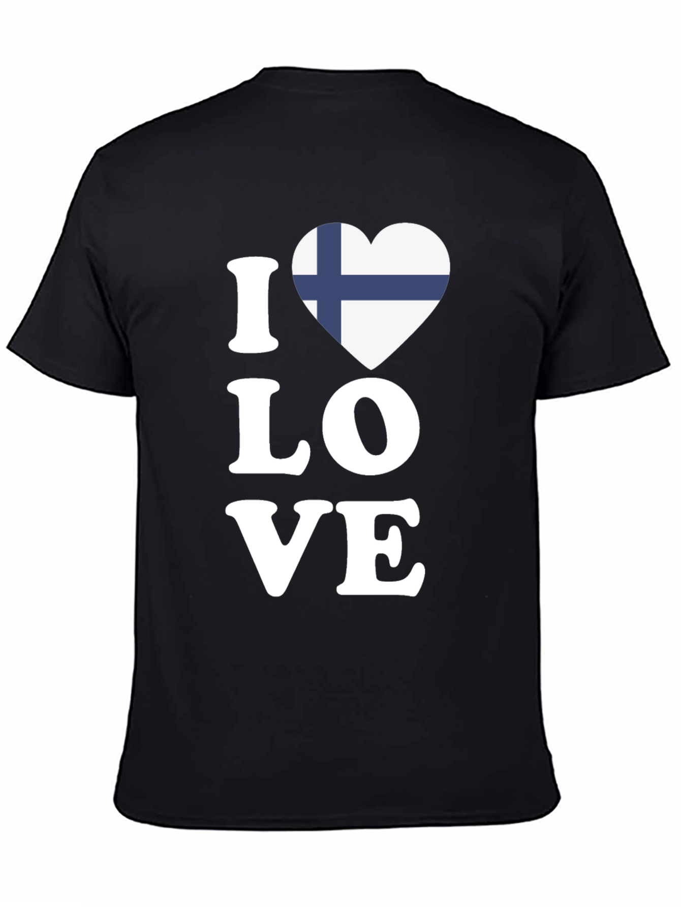 I Love Finland Flag Heart T-Shirt