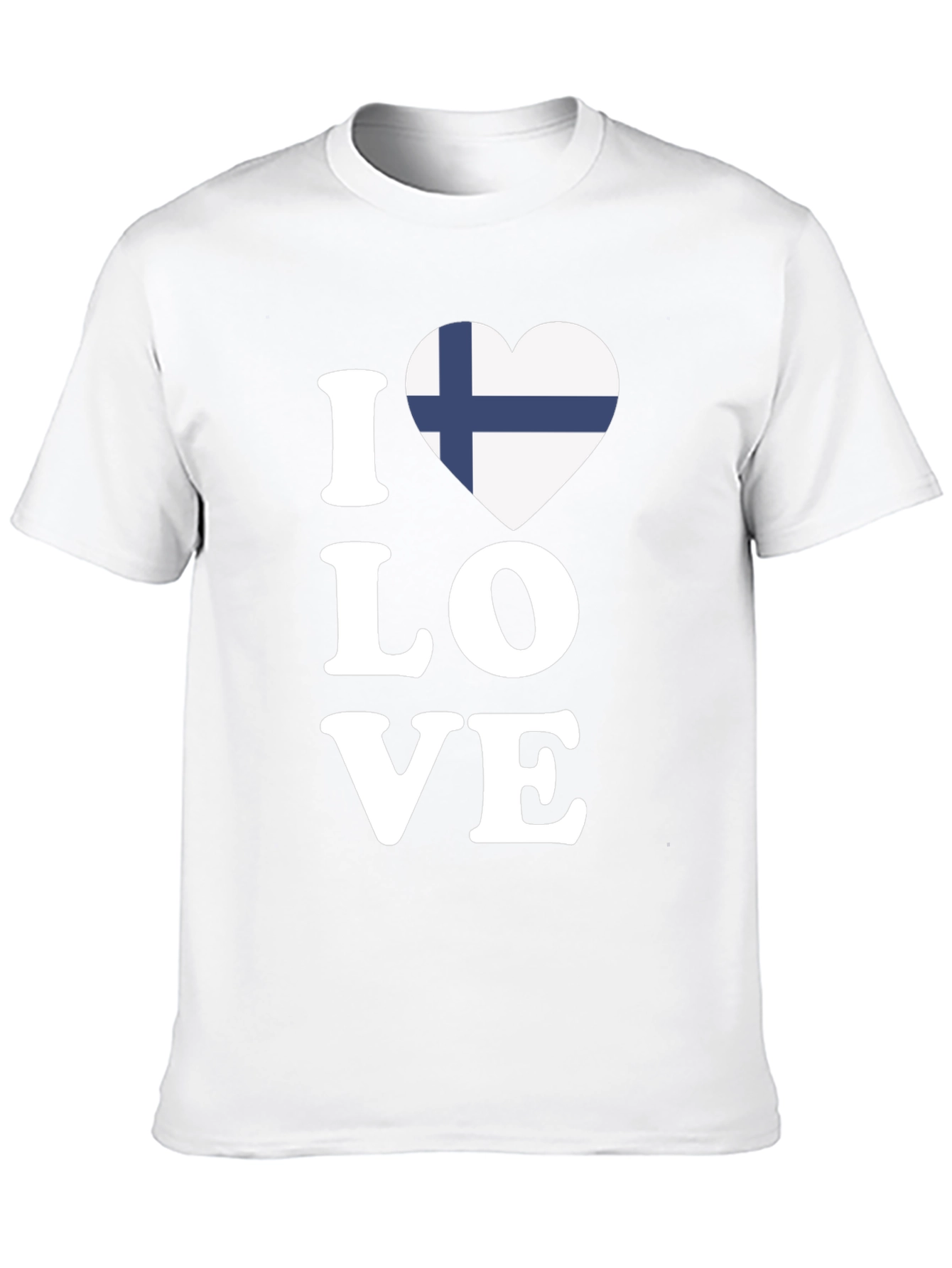 I Love Finland Flag Heart T-Shirt