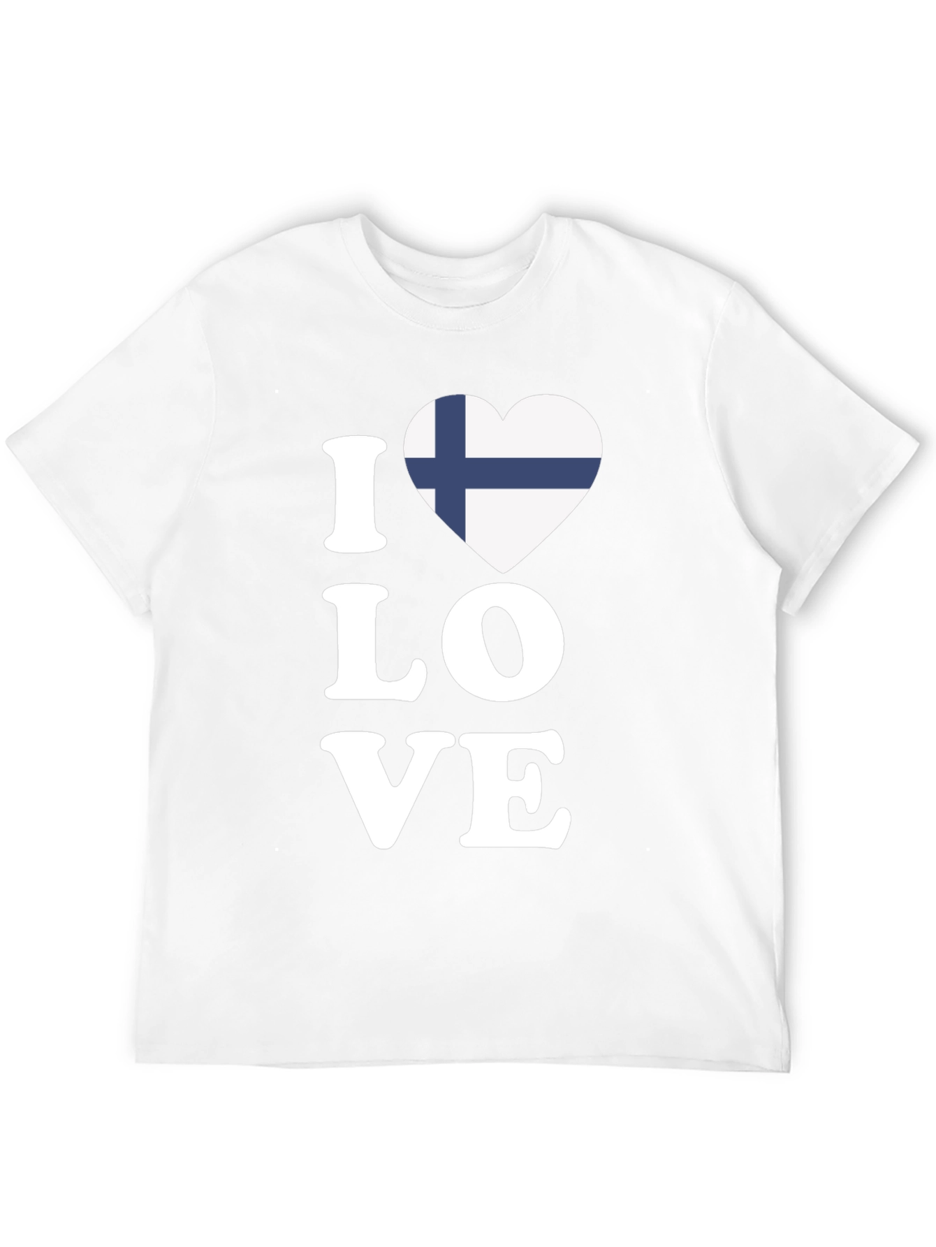 I Love Finland Flag Heart T-Shirt