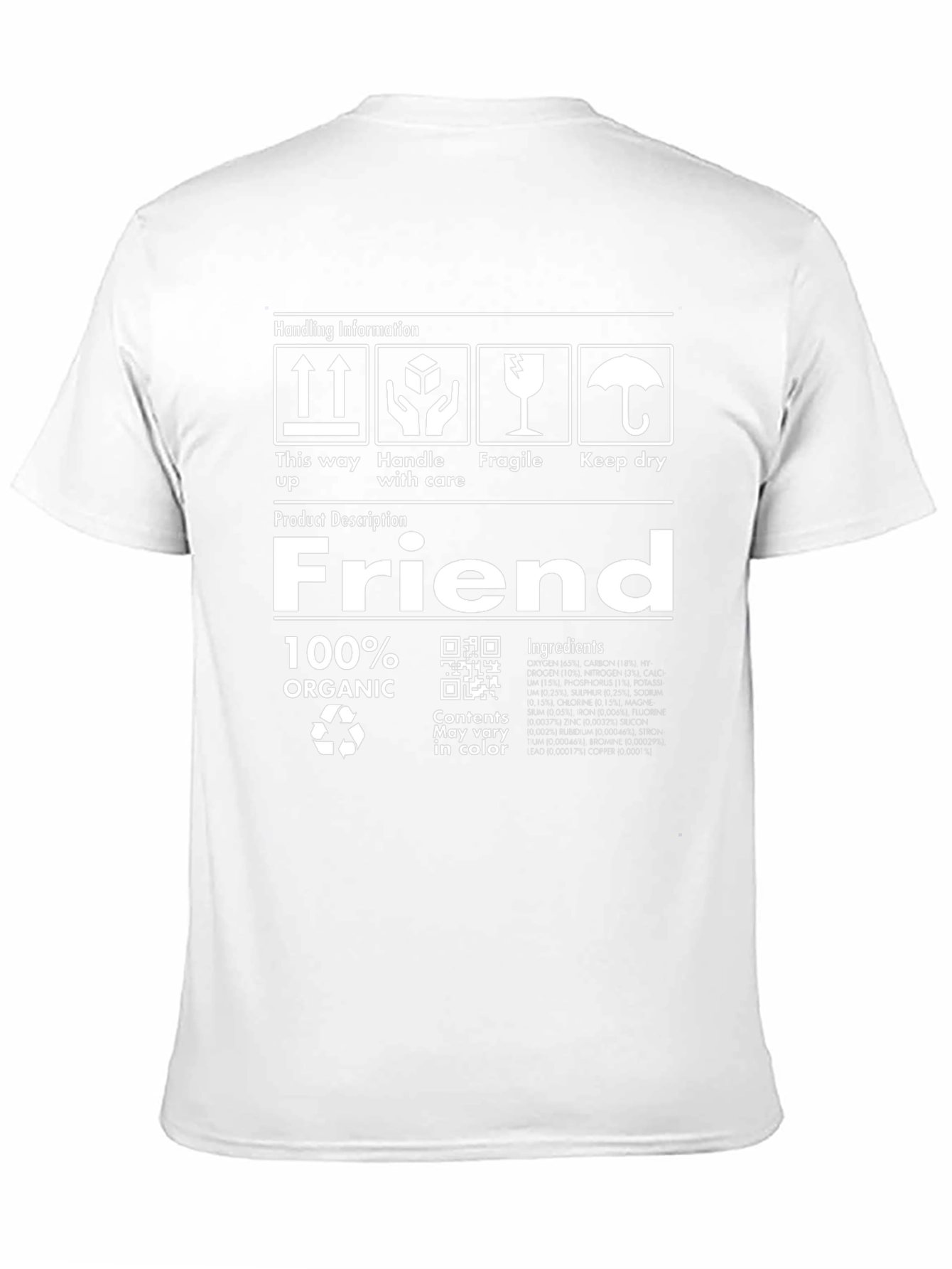 Humorous Friend Organic Cotton Graphic T-Shirt