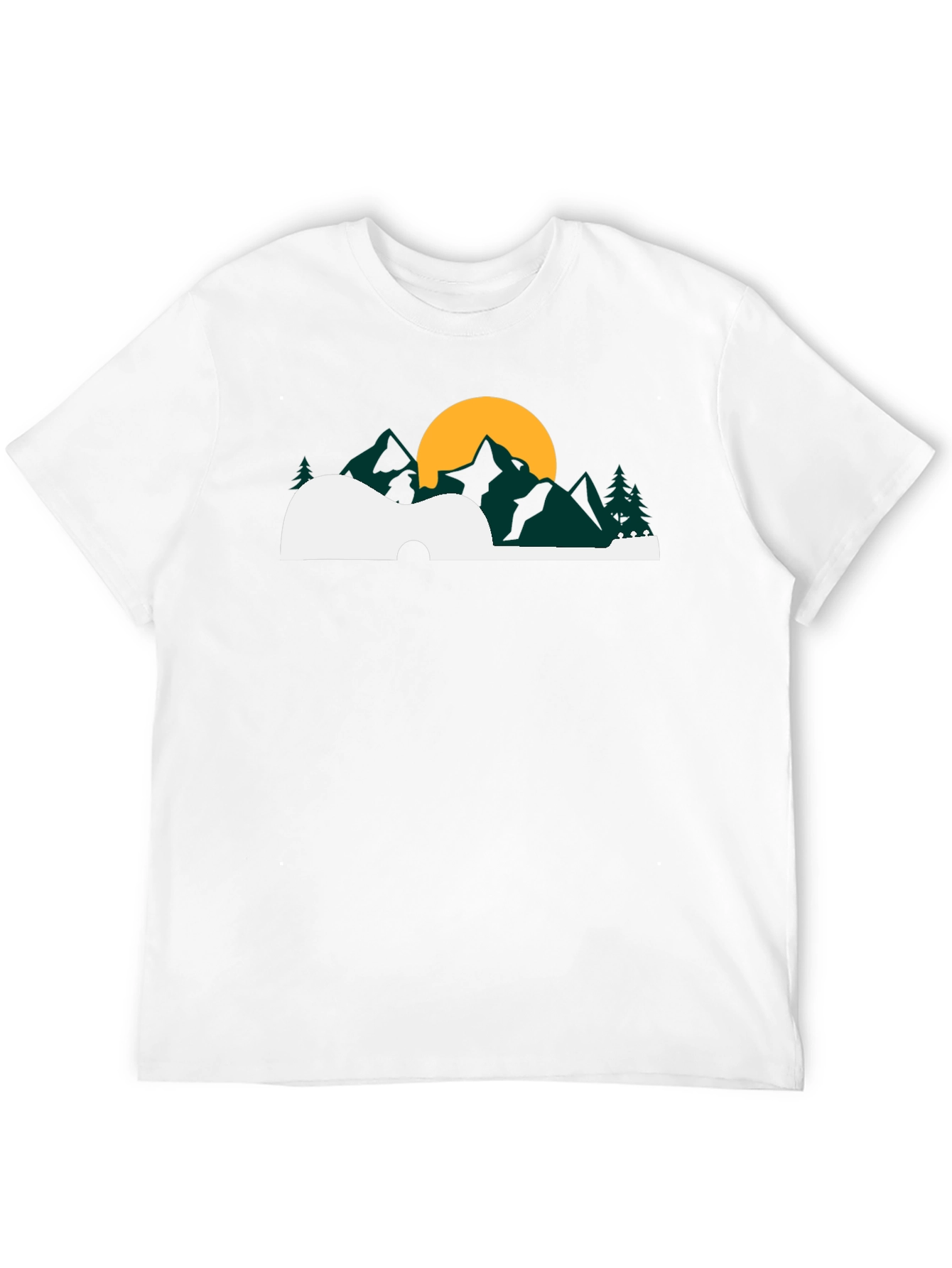 Guitar Landscape Graphic Tee - Black