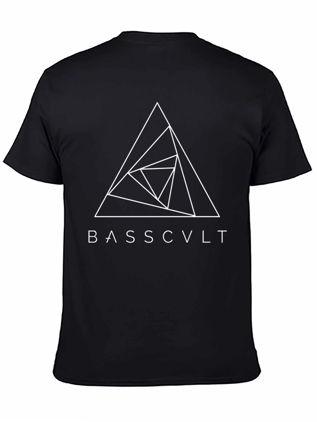 Bass Cult Geometric Graphic Tee - Black