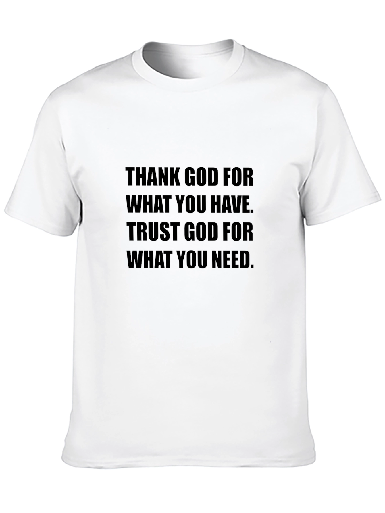 Faith-Based Graphic Tee - Thank God Quote