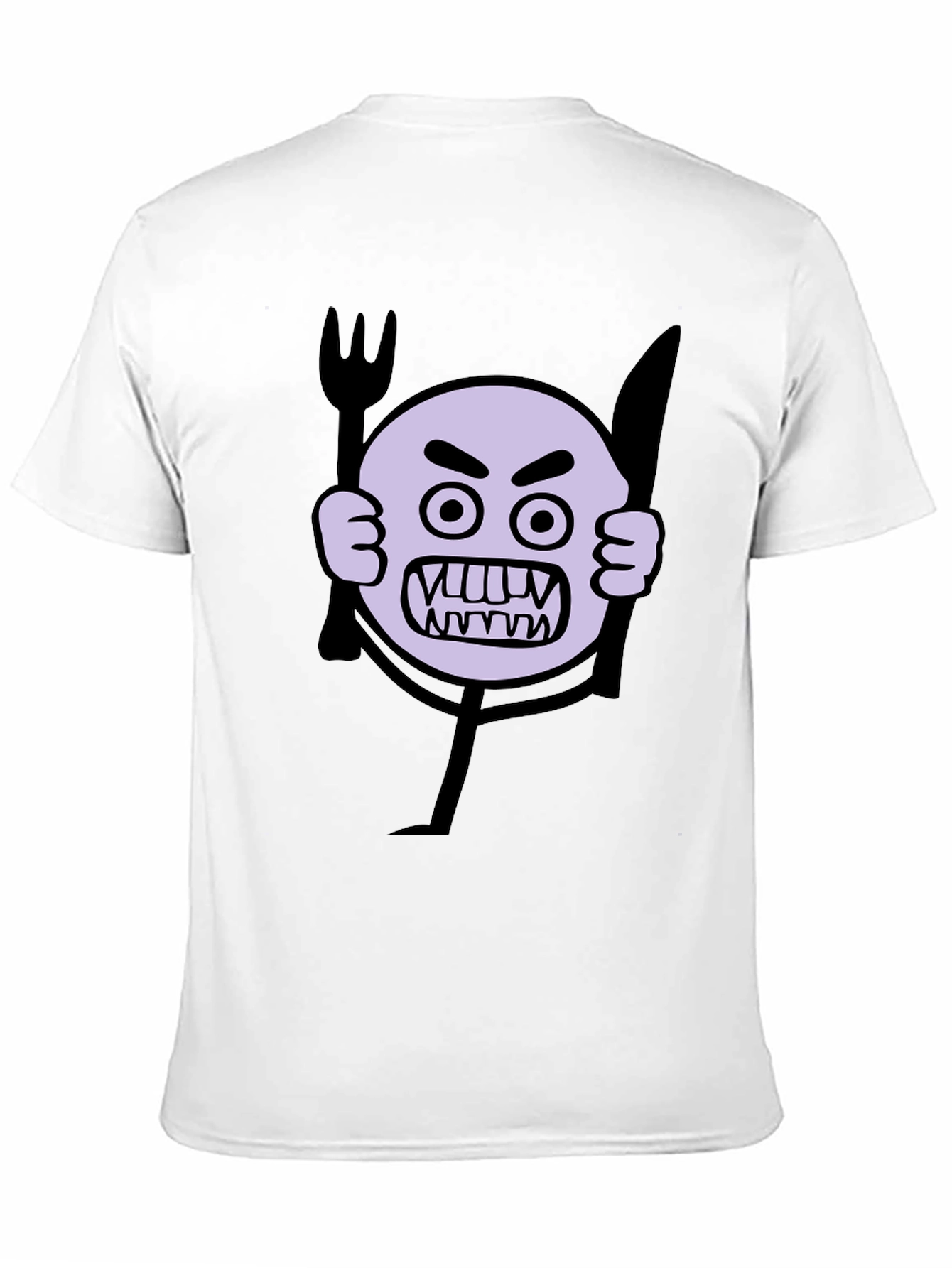 Angry Emoji Graphic Print Black T-Shirt
