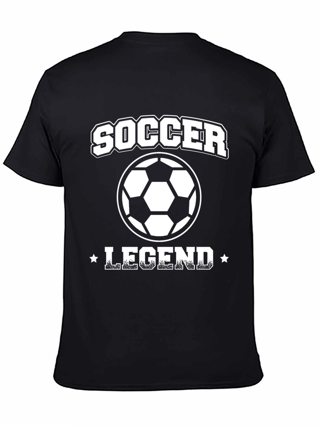 Soccer Legend Black Graphic Tee