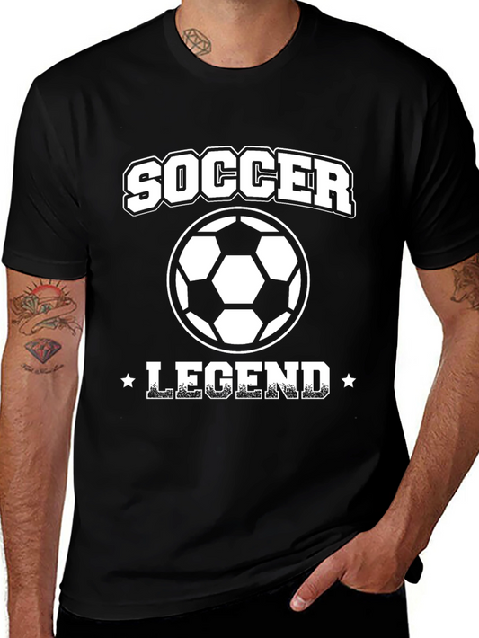 Soccer Legend Black Graphic Tee