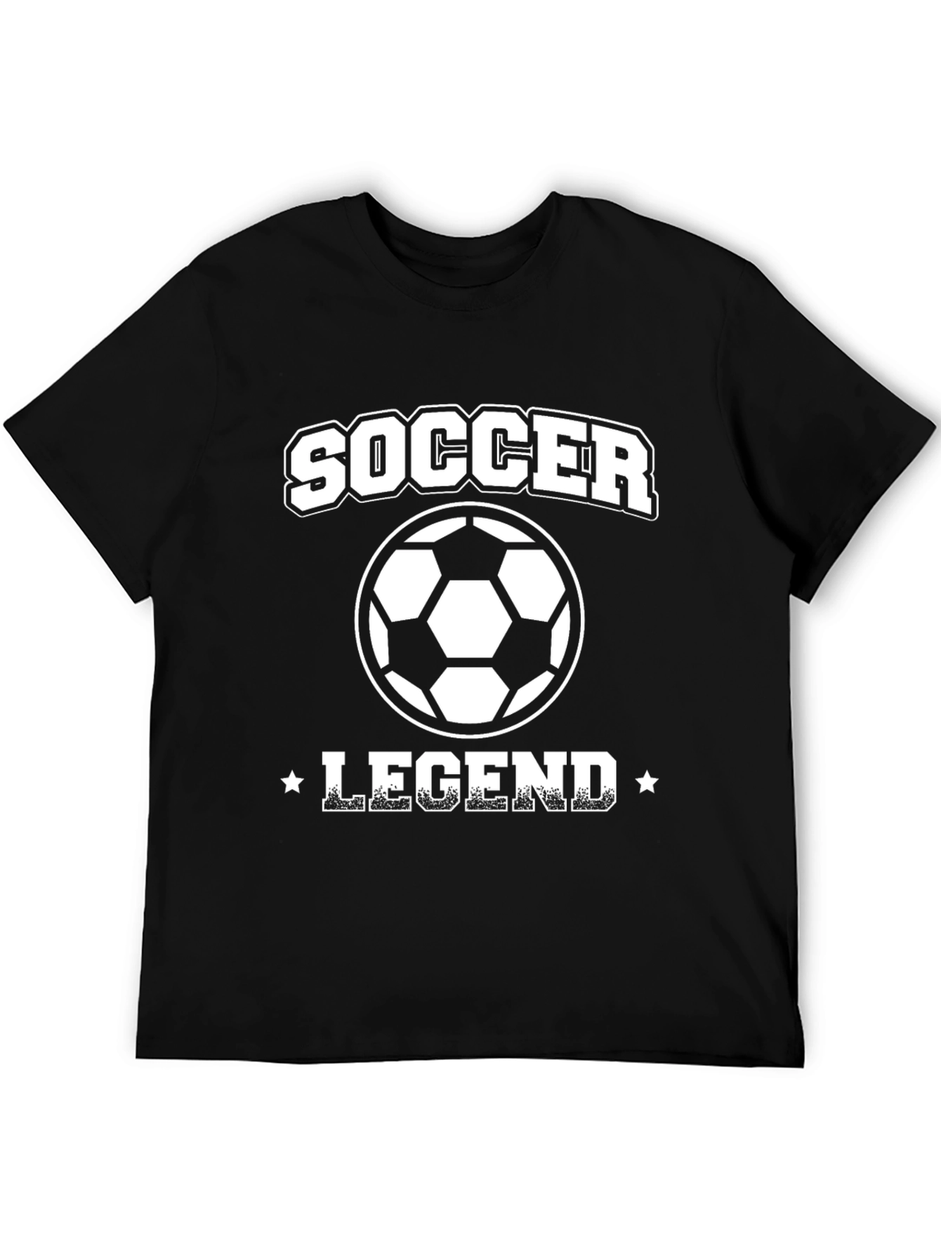 Soccer Legend Black Graphic Tee
