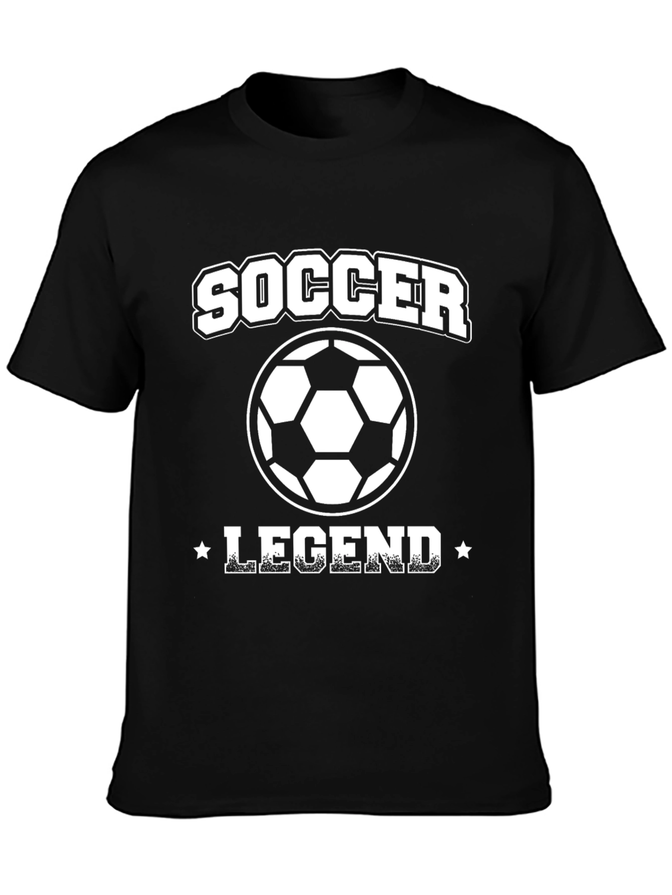 Soccer Legend Black Graphic Tee