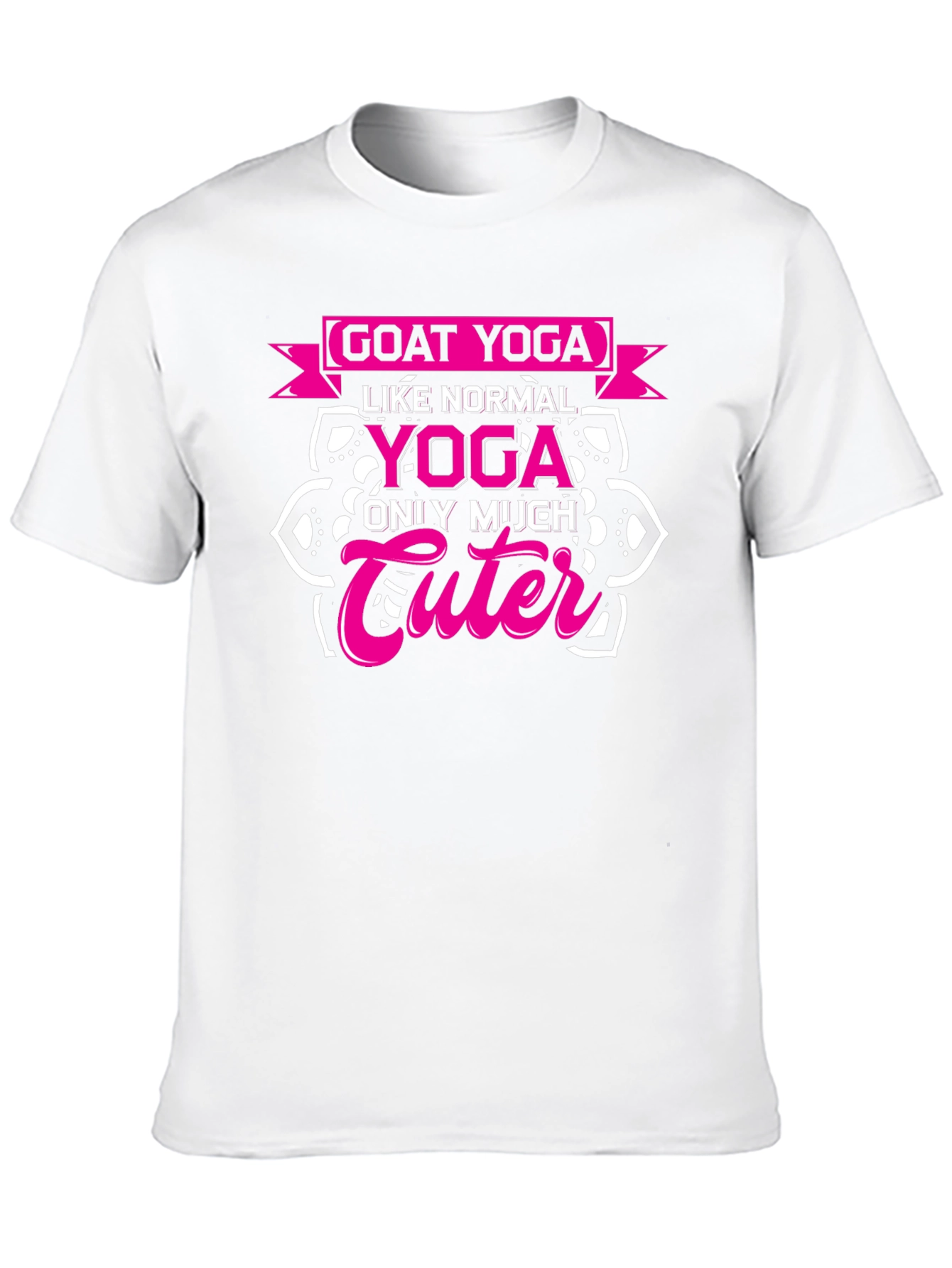 Goat Yoga Cute T-Shirt - Black Funny Yoga Tee