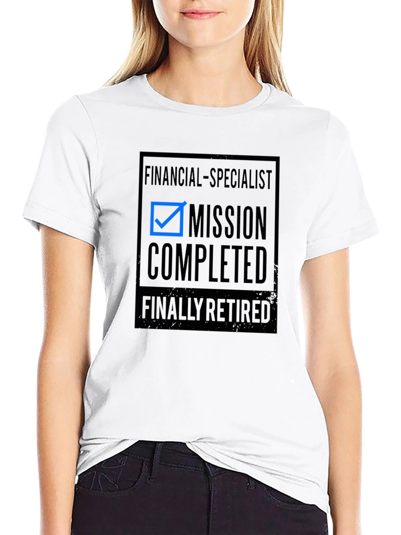 Financial Specialist Mission Completed Retired Graphic Tee