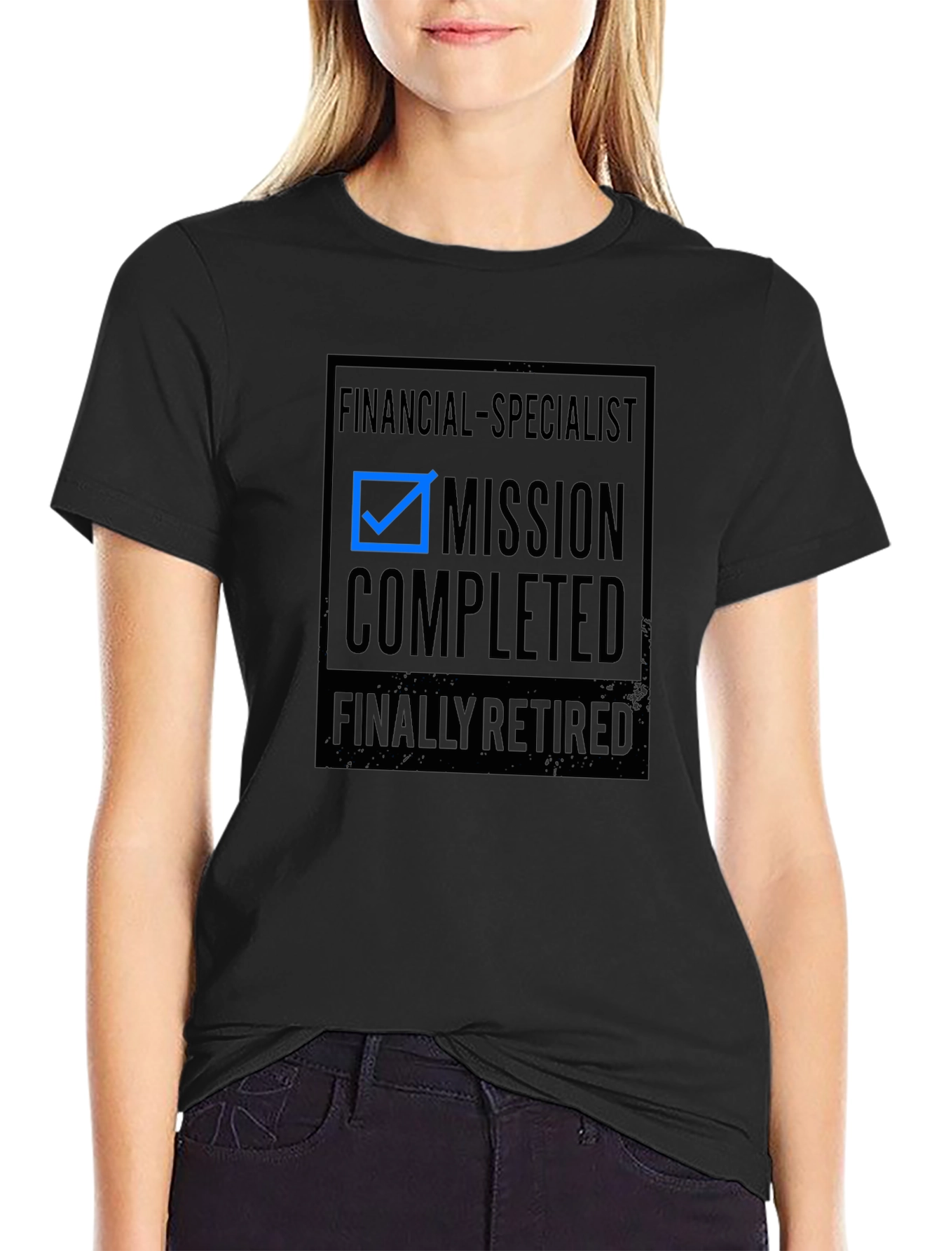 Financial Specialist Mission Completed Retired Graphic Tee