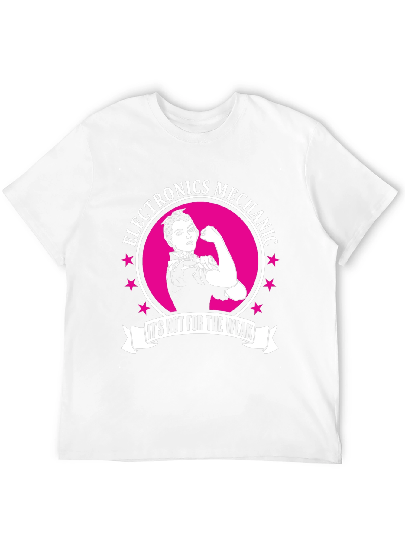 Electronics Mechanic T-Shirt - Strong Woman Design
