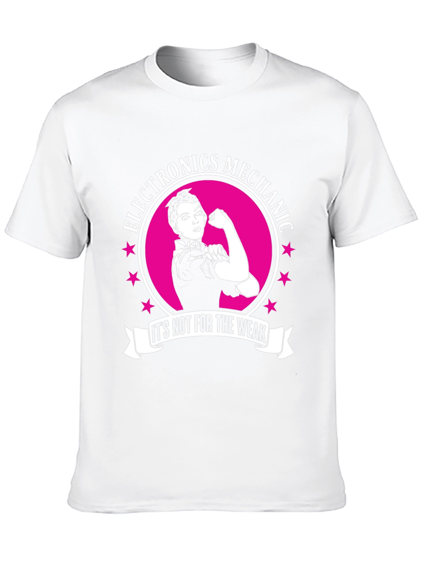 Electronics Mechanic T-Shirt - Strong Woman Design