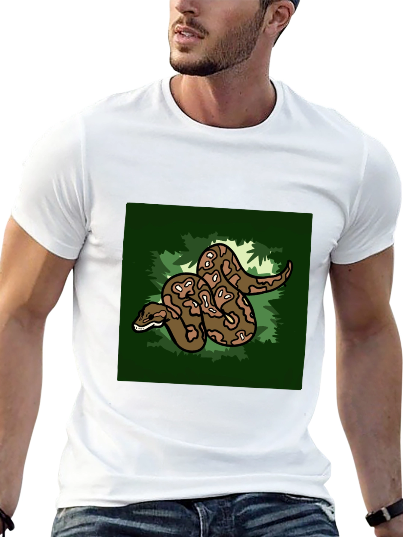 Snake Graphic Tee - Reptile Lovers T-Shirt