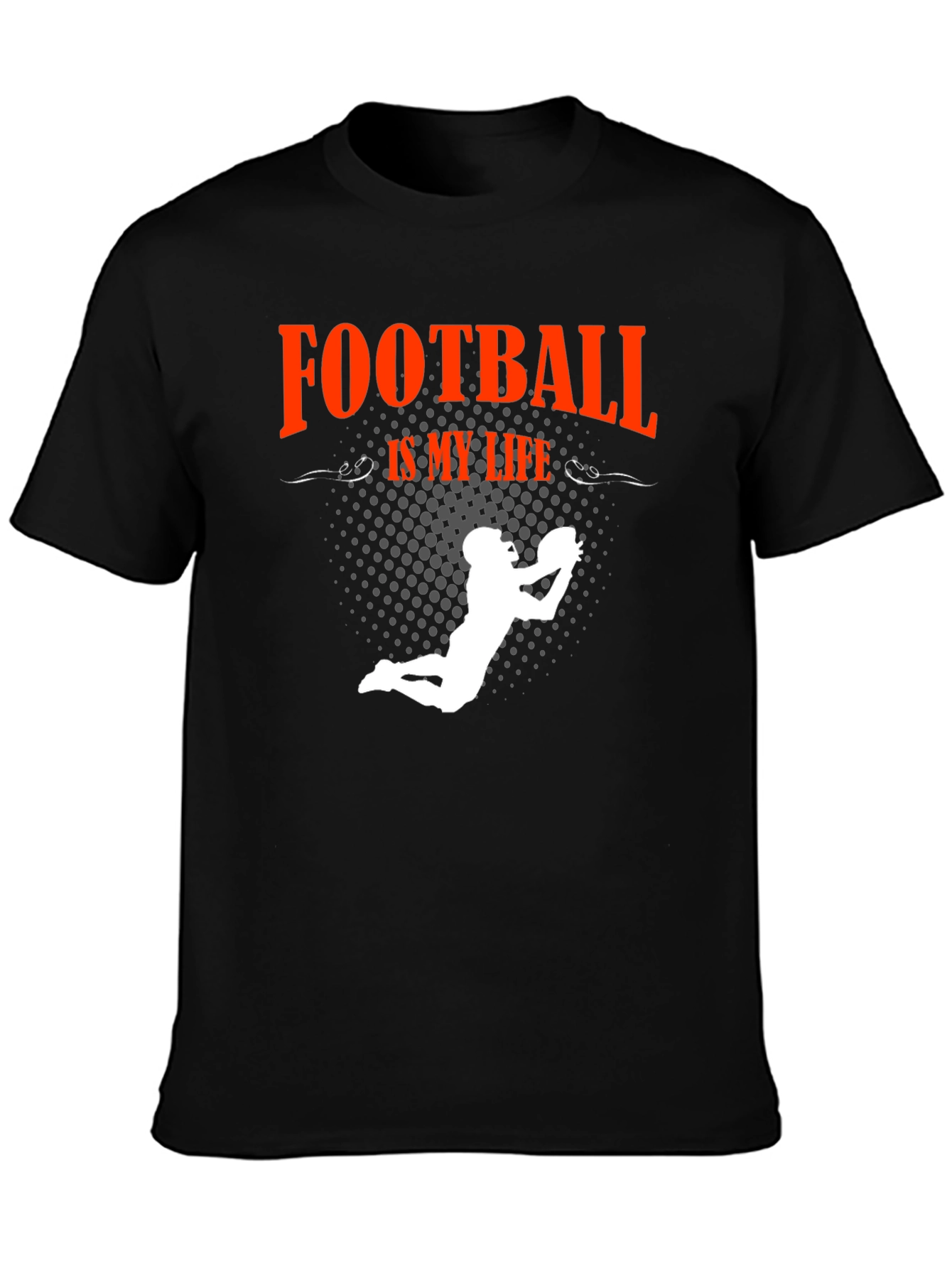 Football Is My Life T-Shirt - Black