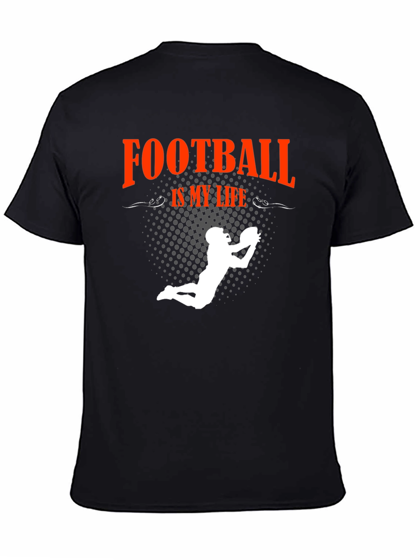 Football Is My Life T-Shirt - Black