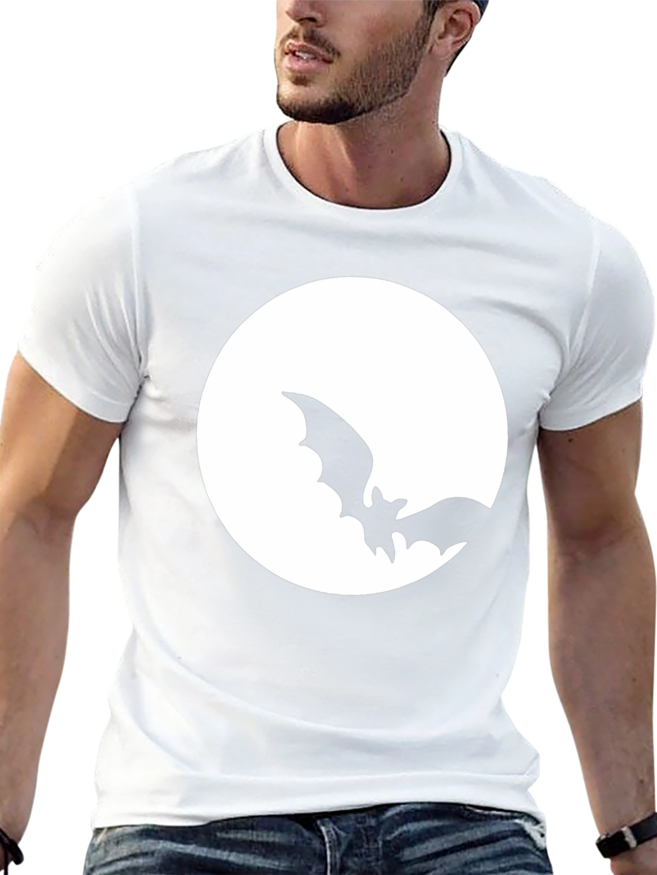 Bat Moon Halloween T-Shirt