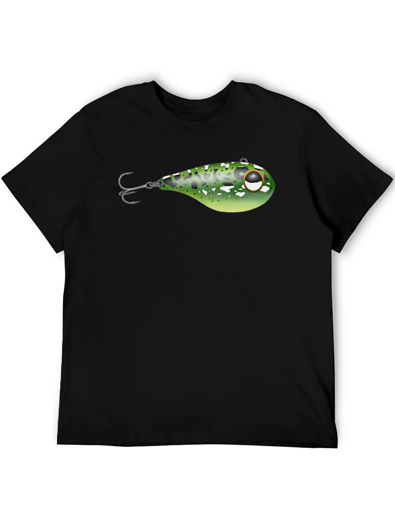Fishing Lure Graphic Black T-Shirt