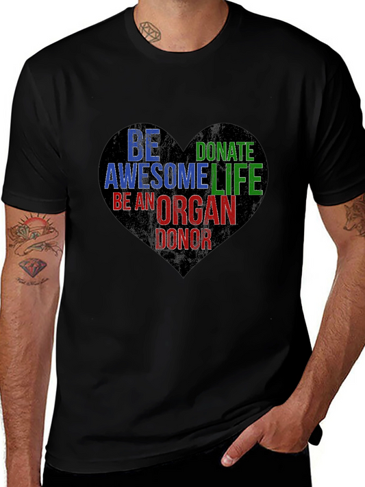 Be An Organ Donor Heart Graphic T-Shirt