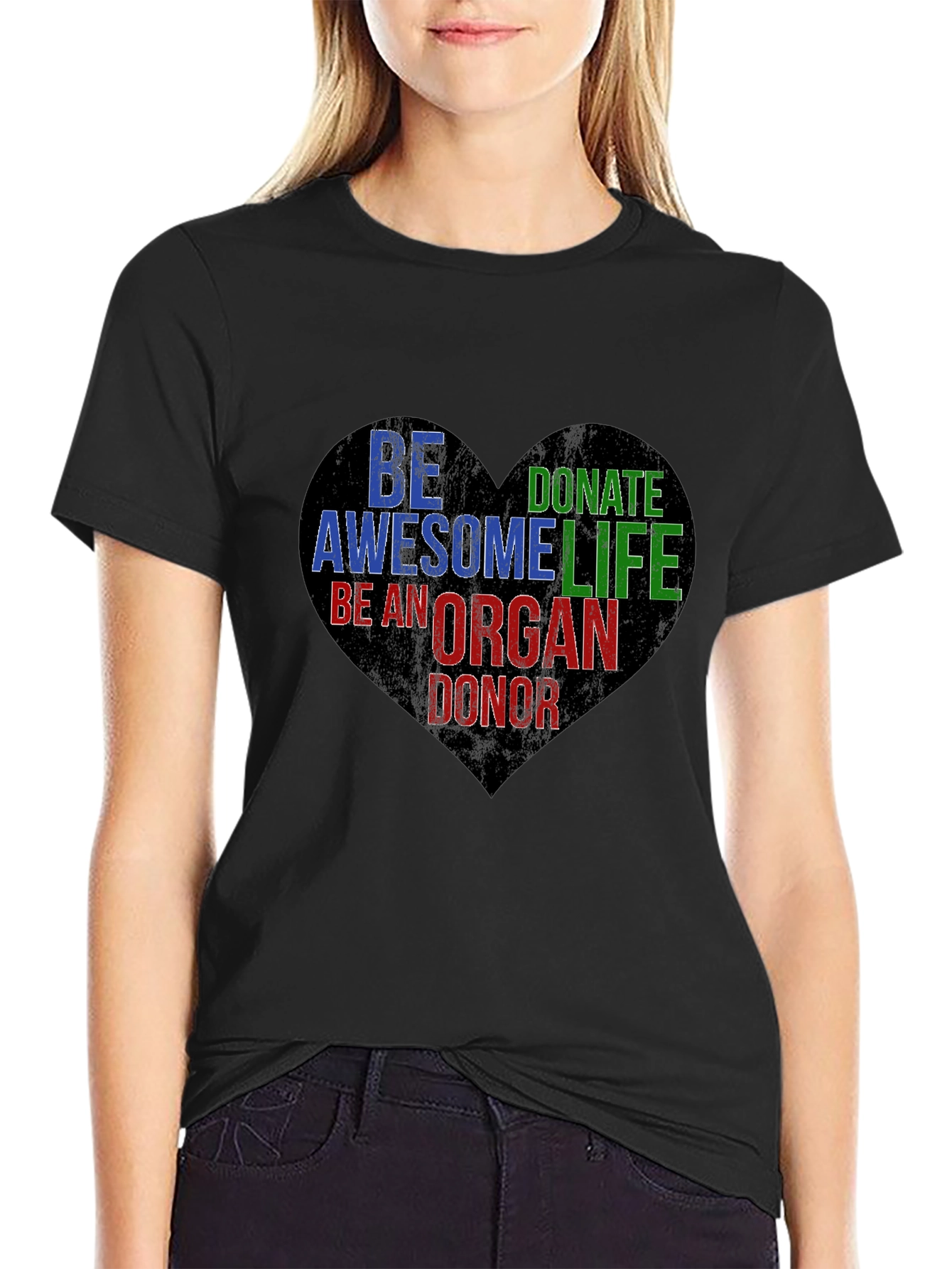 Be An Organ Donor Heart Graphic T-Shirt