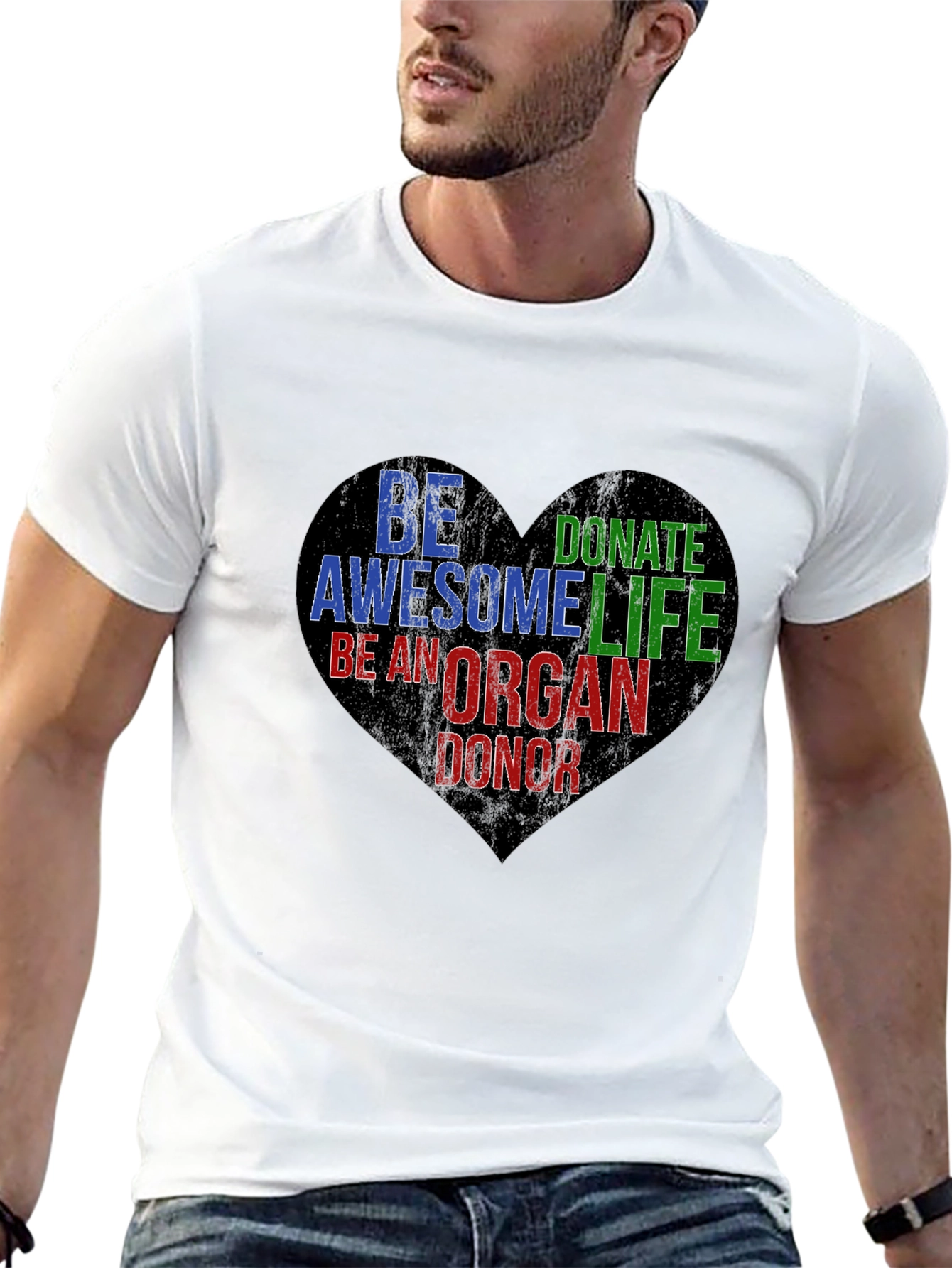 Be An Organ Donor Heart Graphic T-Shirt