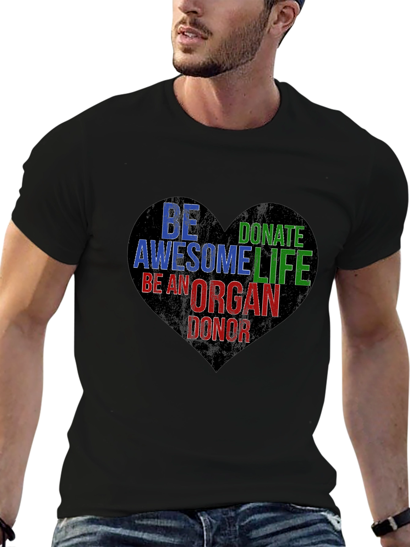 Be An Organ Donor Heart Graphic T-Shirt