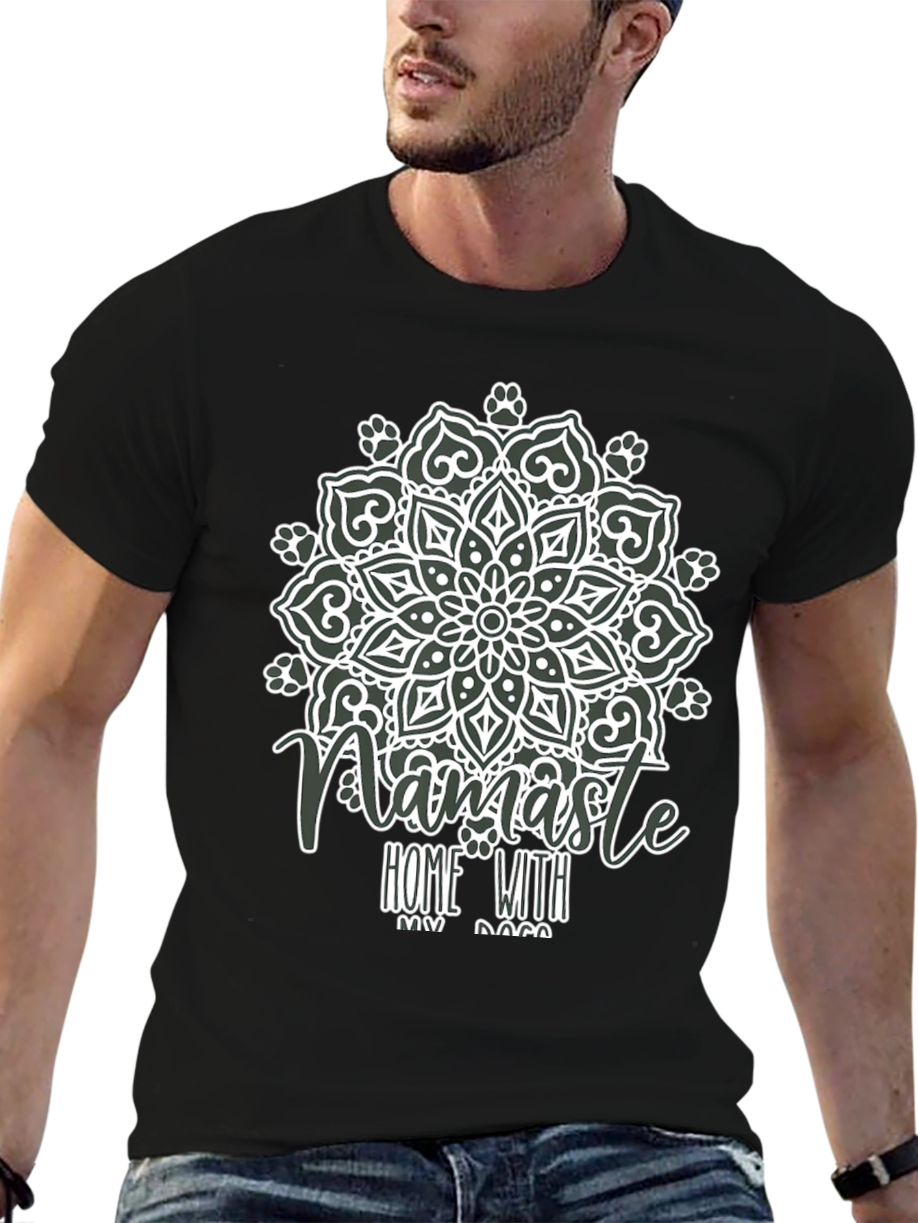 Namaste Home With My Dog T-Shirt