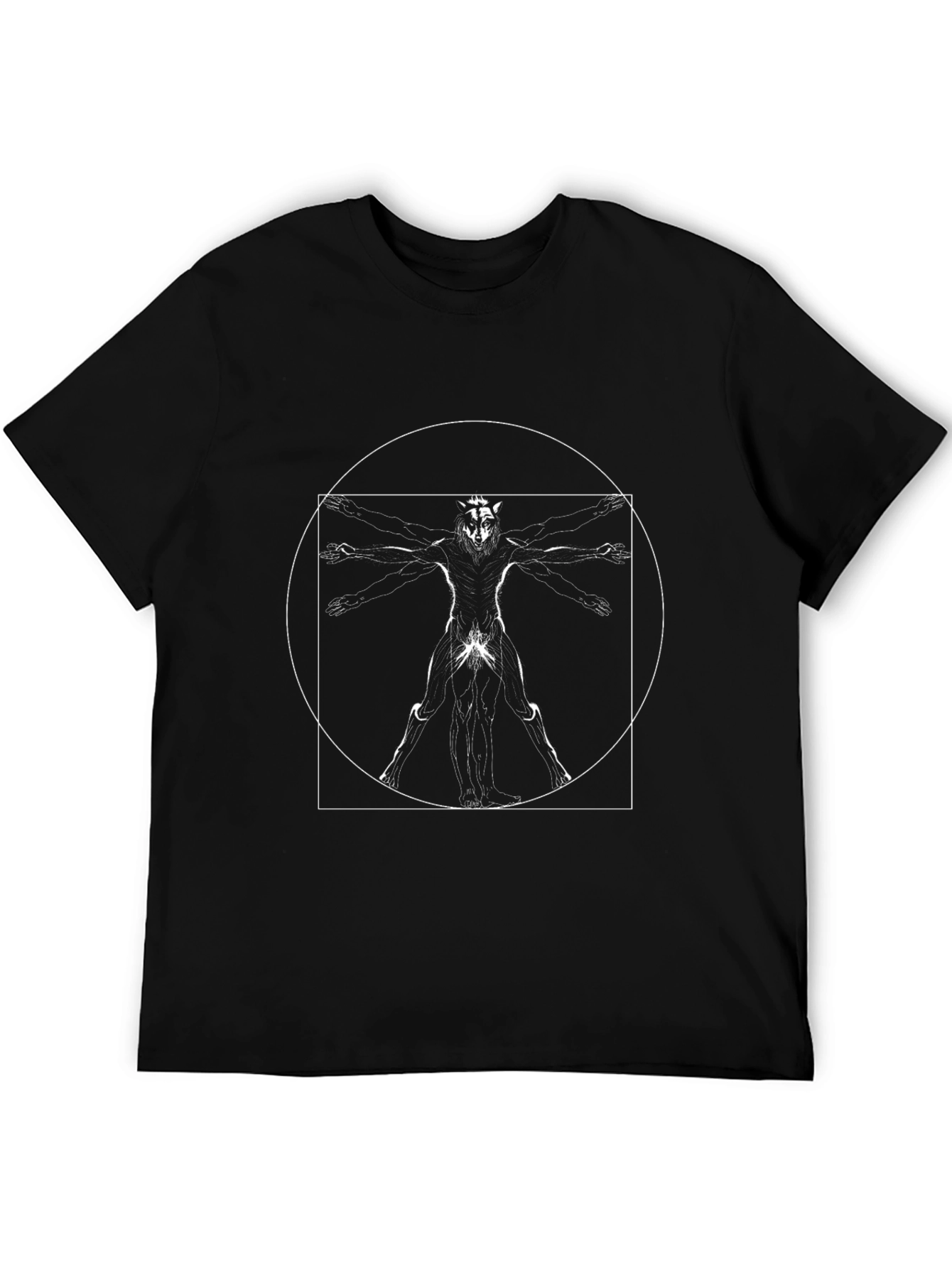 Vitruvian Werewolf Graphic Tee