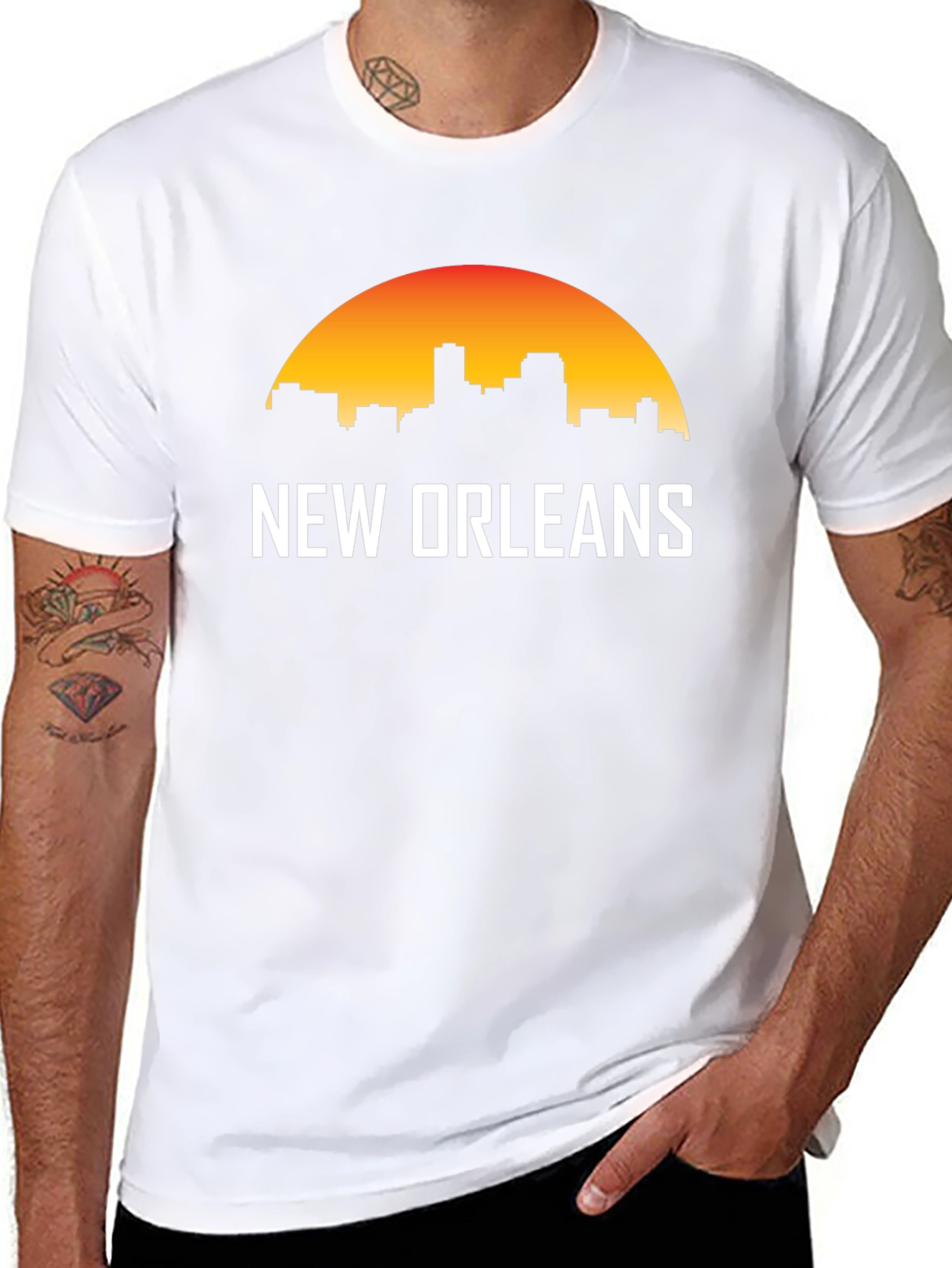 New Orleans Skyline Graphic T-Shirt