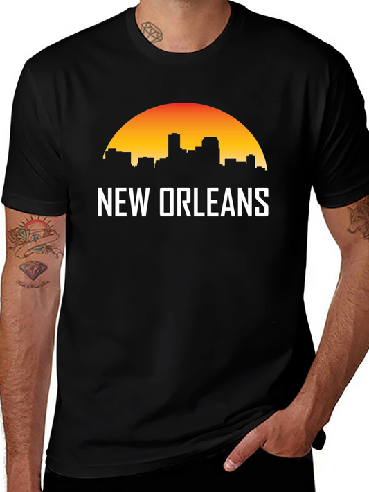 New Orleans Skyline Graphic T-Shirt