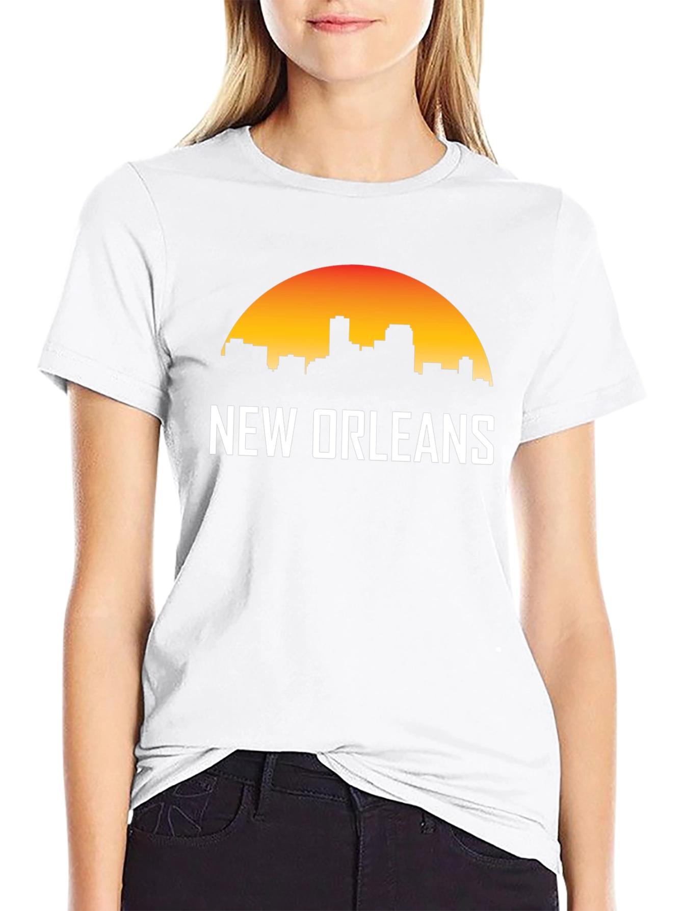 New Orleans Skyline Graphic T-Shirt